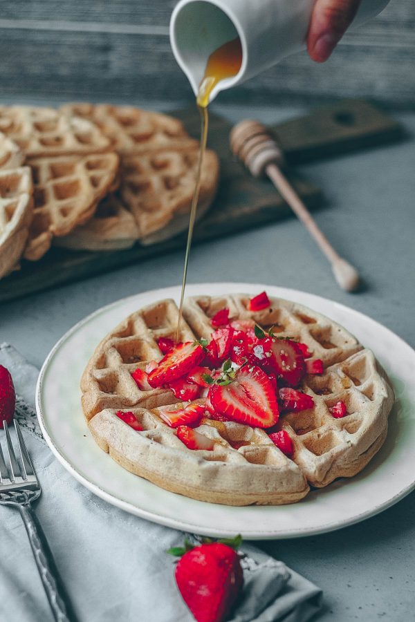 Easy Vegan Crispy Waffles healthienut Easy to follow plantforward