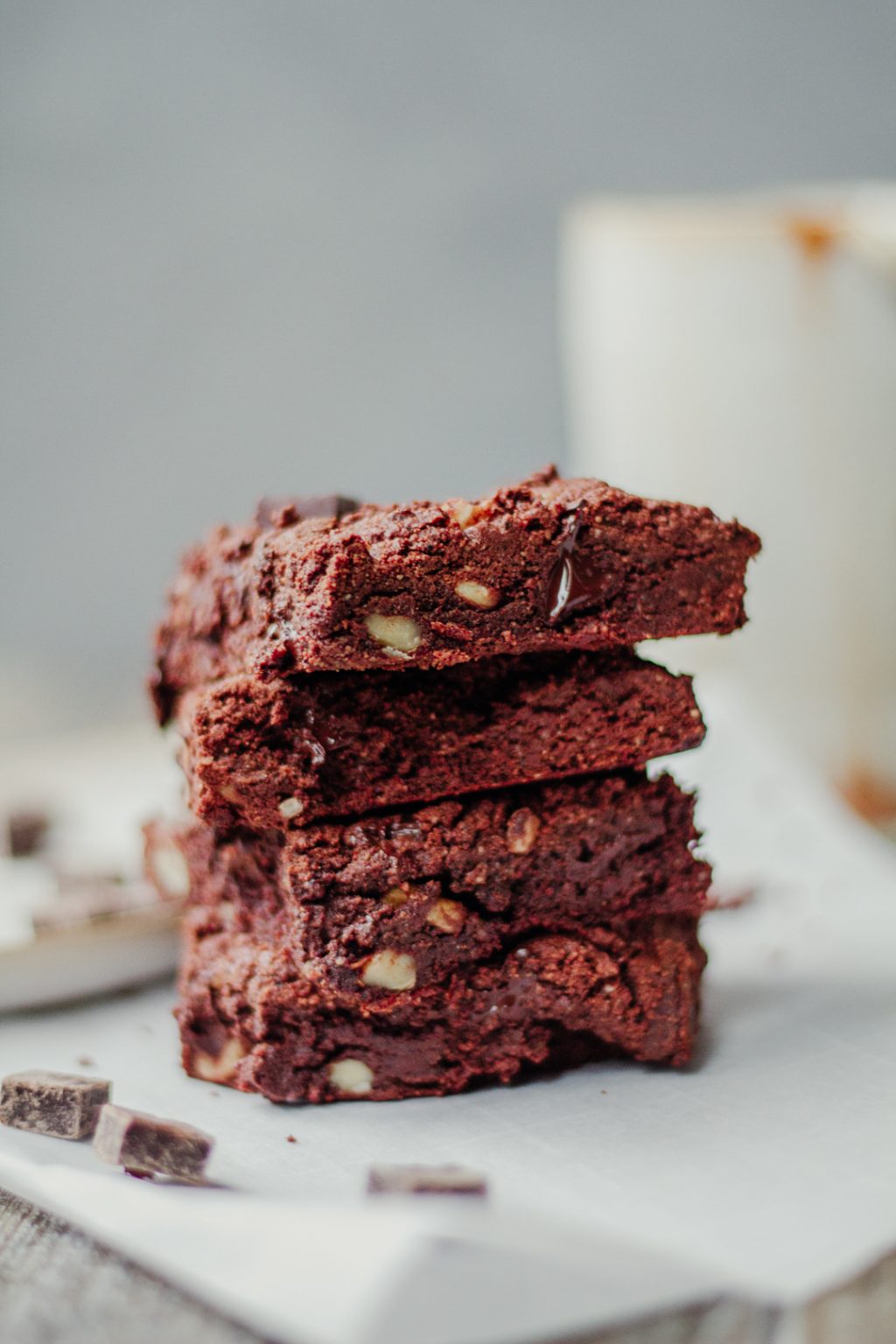 Healthier Fudgy Almond Butter Caramel Brownies healthienut Easy to