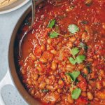spicy vegetarian pinto bean chili