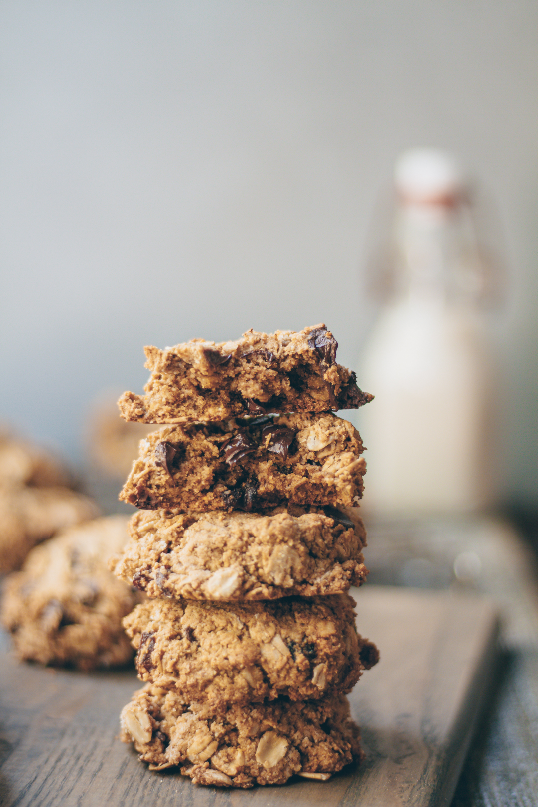 Peanut Butter Oatmeal Chocolate Chip Cookies Healthienut Easy To Follow Plant Based Recipes