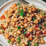sweet and sour cashew and chickpea fried rice