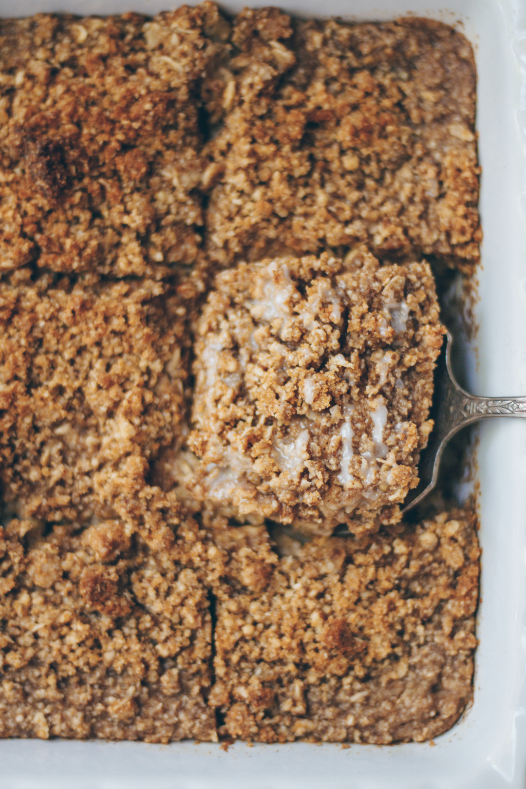 Coffee Cake Baked Oatmeal healthienut Easy to follow plantforward