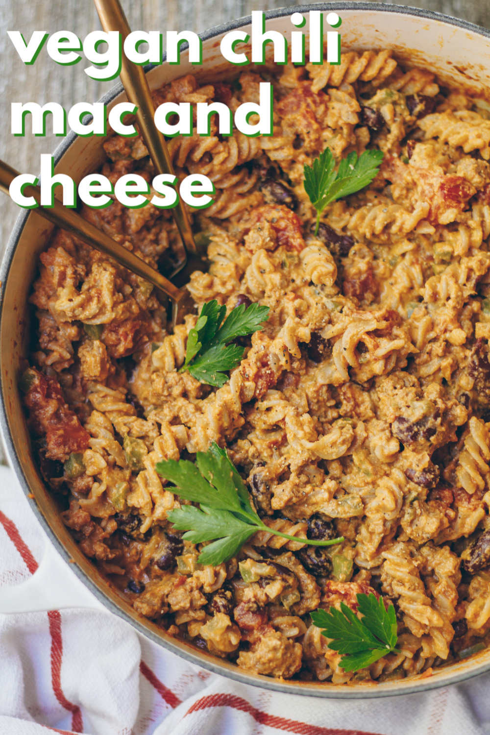 Vegan Chili Mac and Cheese healthienut Easy to follow plantforward