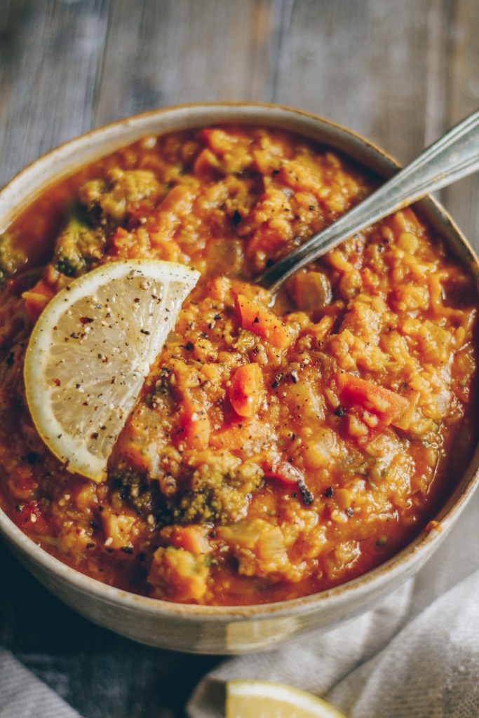 one-pot curried lentils 