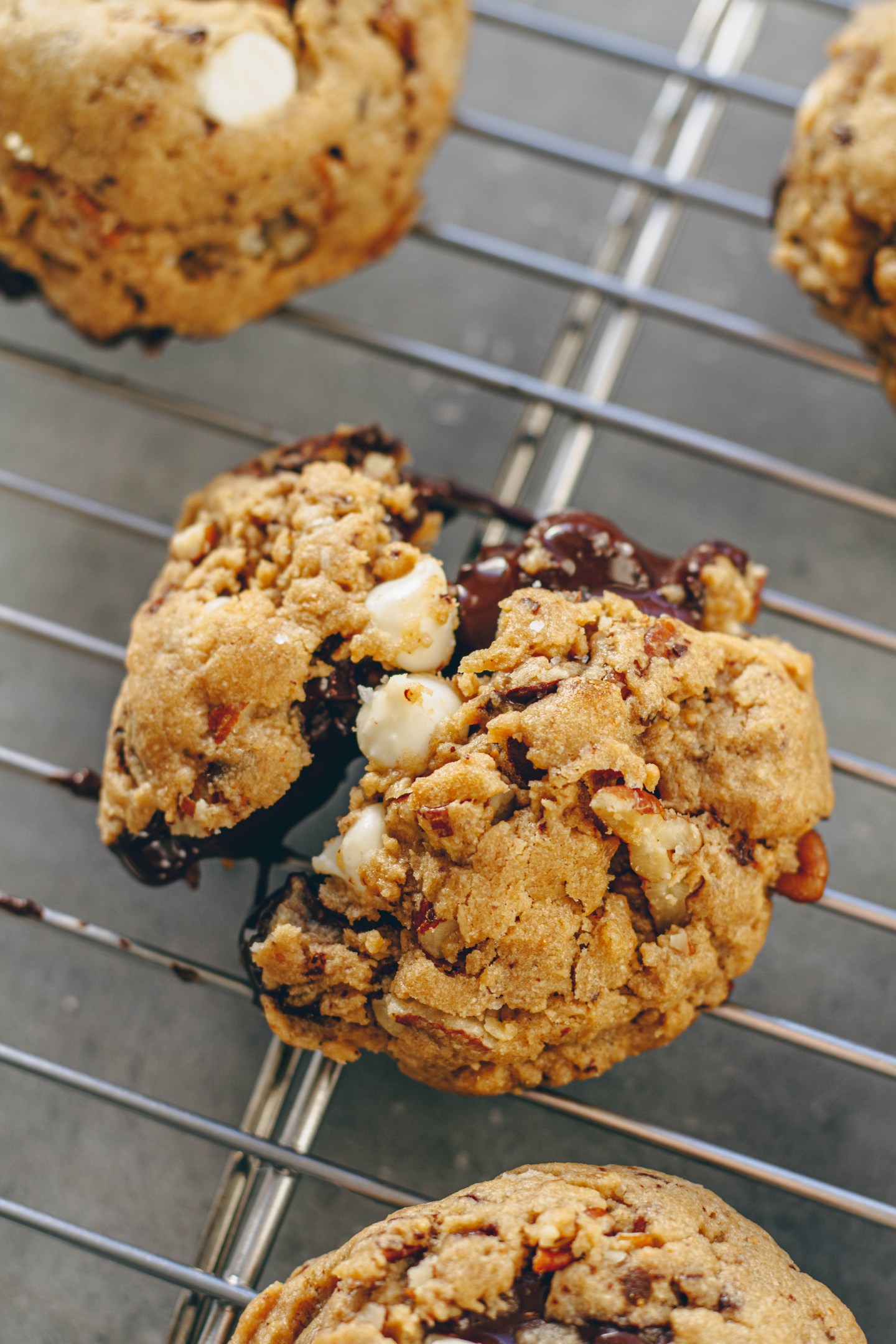 peanut butter pecan chocolate chip cookies