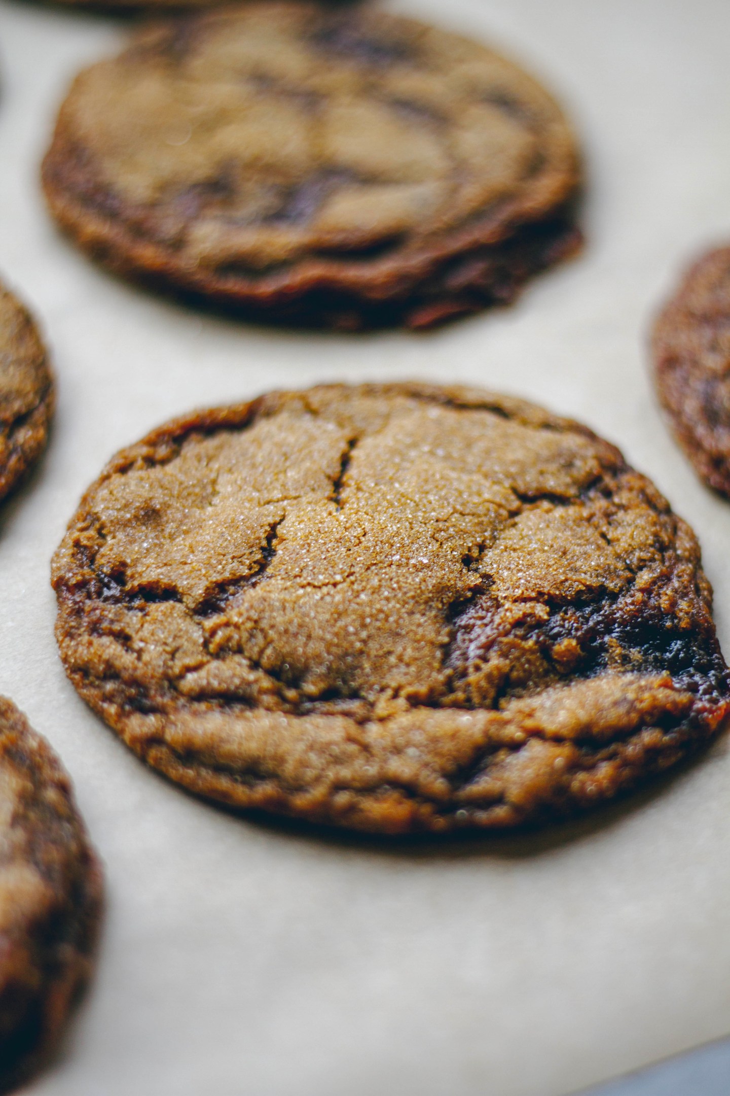 vegan ginger molasses cookies