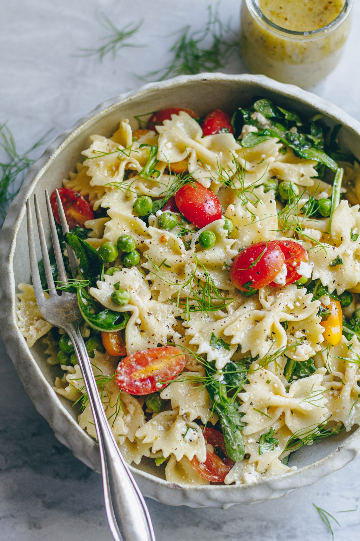 Roasted Lemon & Feta Pasta Salad