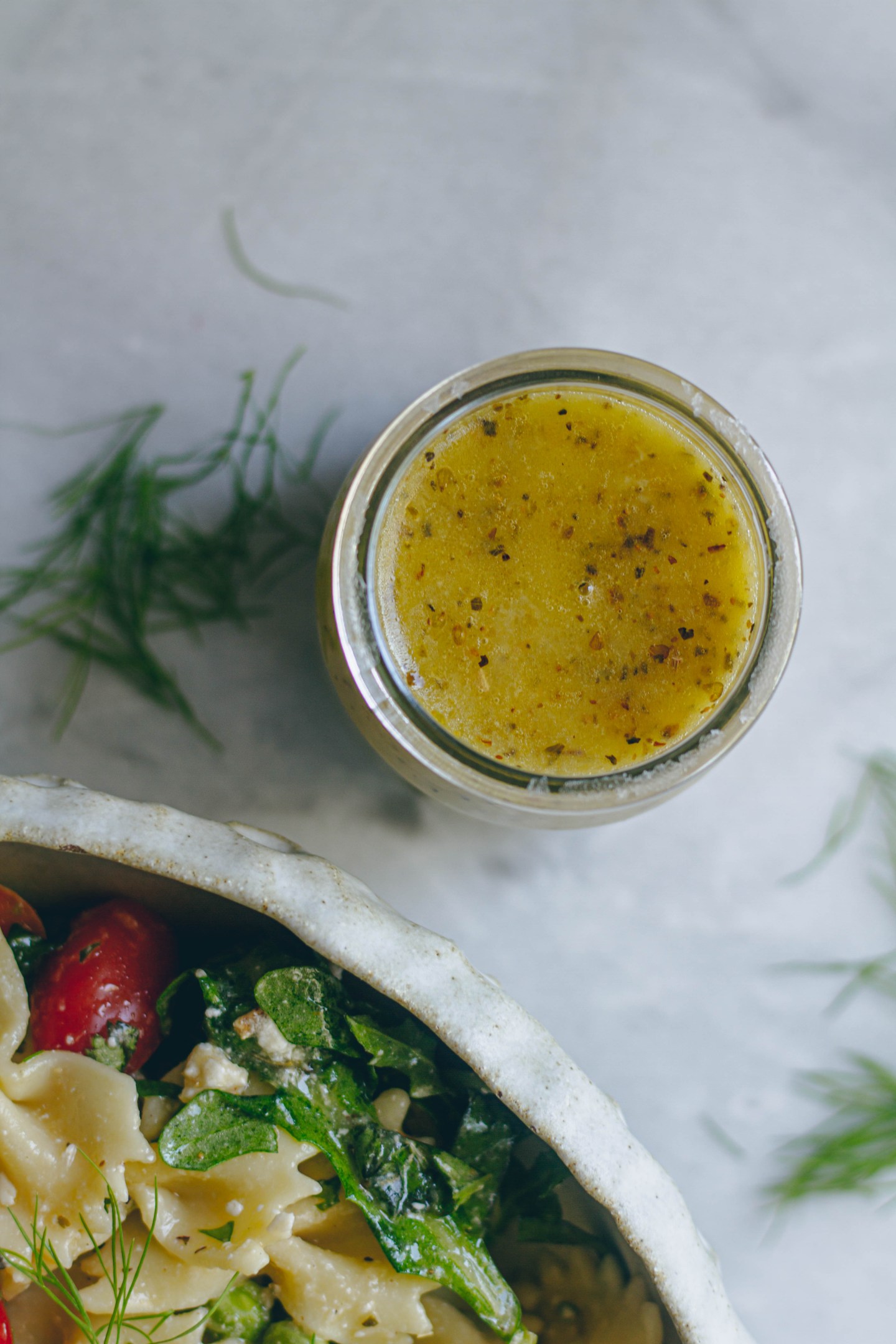 Roasted Lemon & Feta Pasta Salad