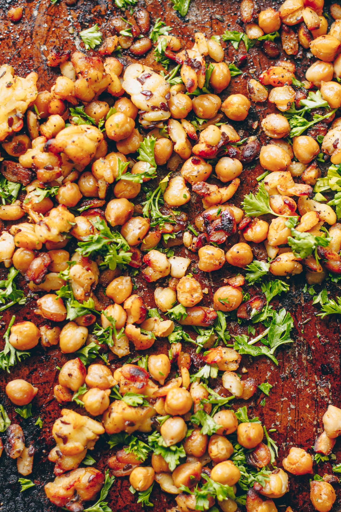 baked chickpea and tempeh
