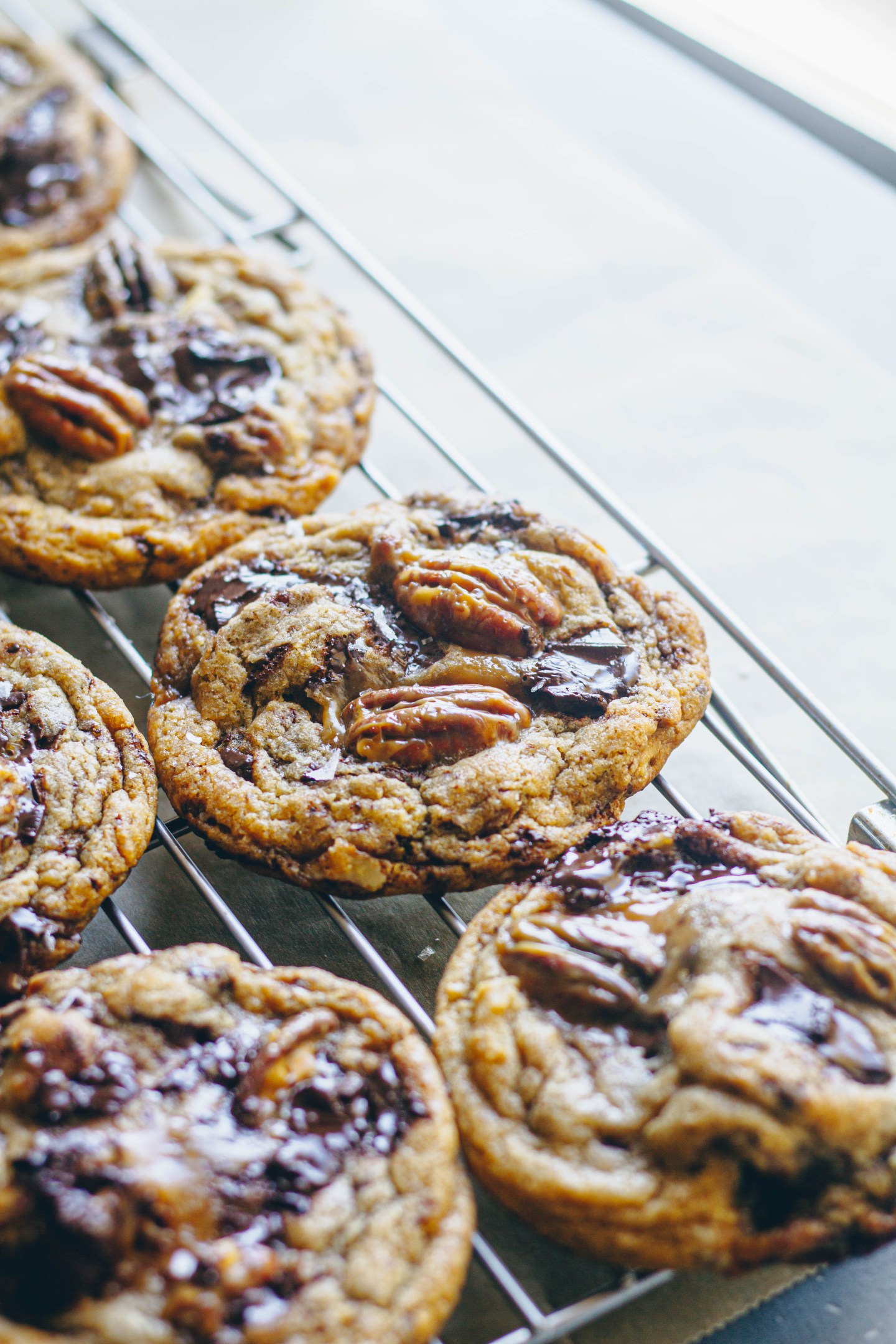 Salted Caramel Pecan Chocolate Chunk Cookies