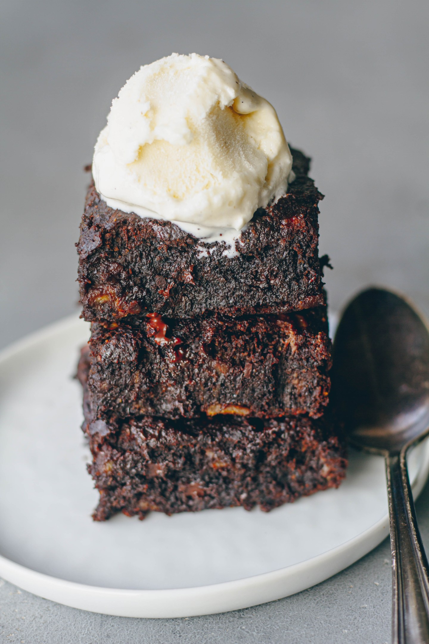 Dark Chocolate Banana Bread Brownies