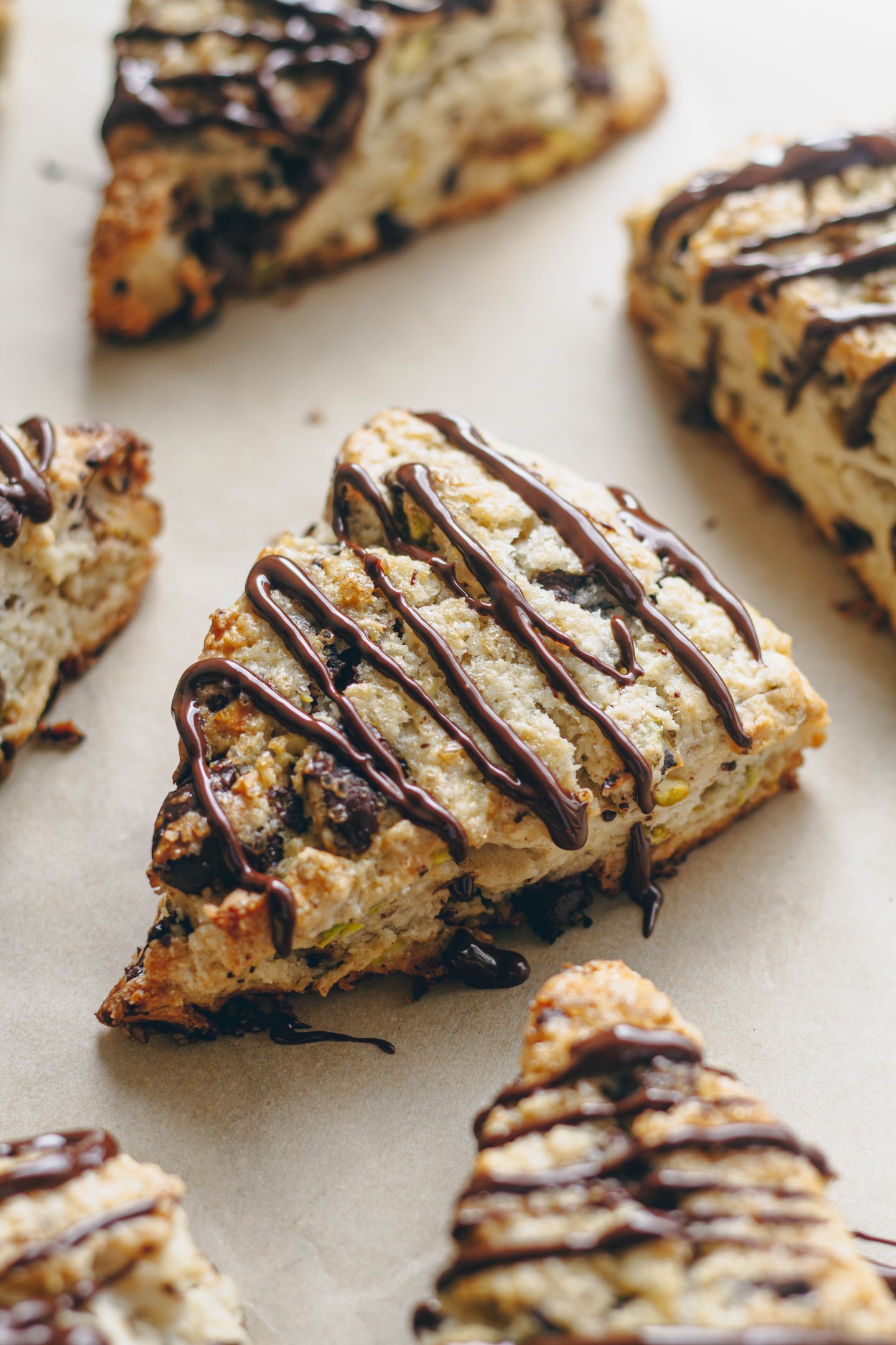 Dark Chocolate & Pistachio Scones