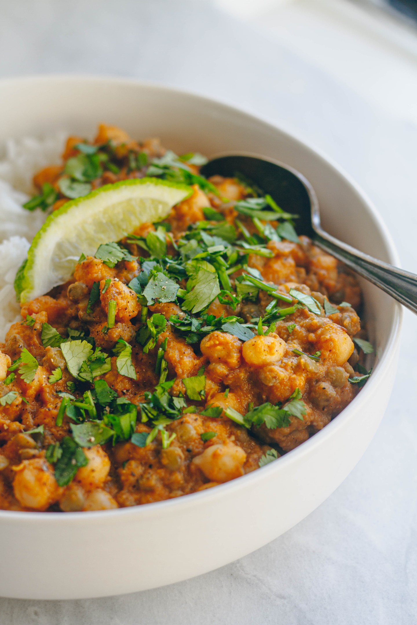 Creamy Lentil and Chickpea Curry