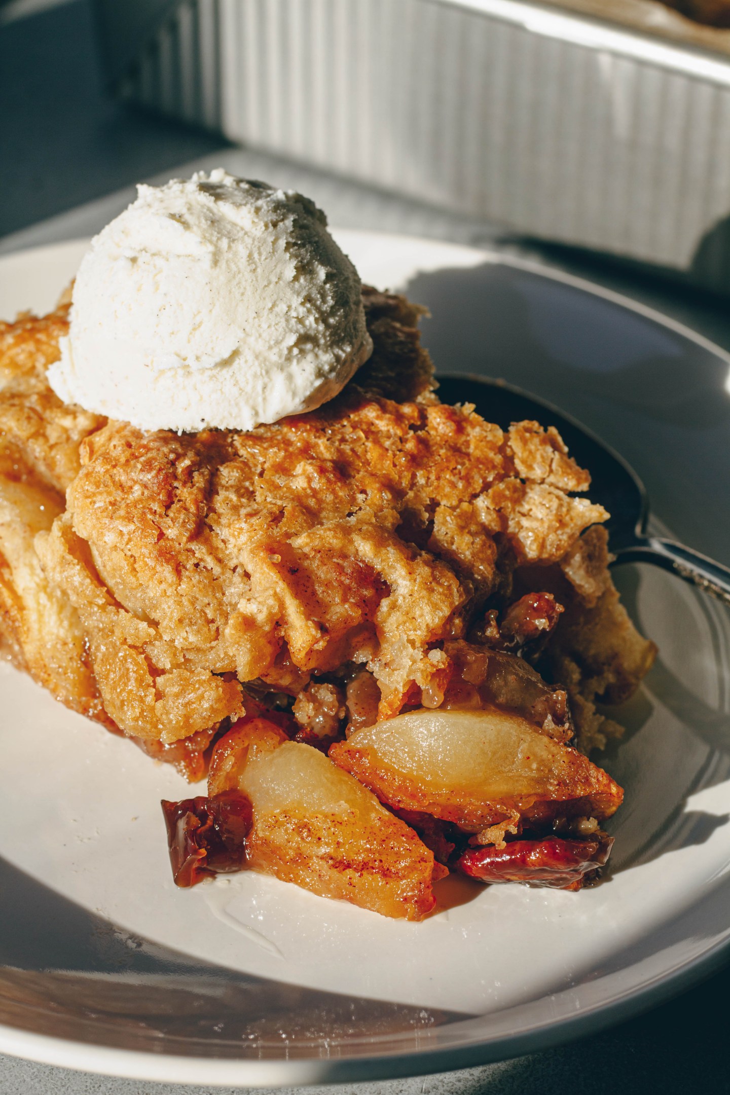Apple and Pecan Cobbler