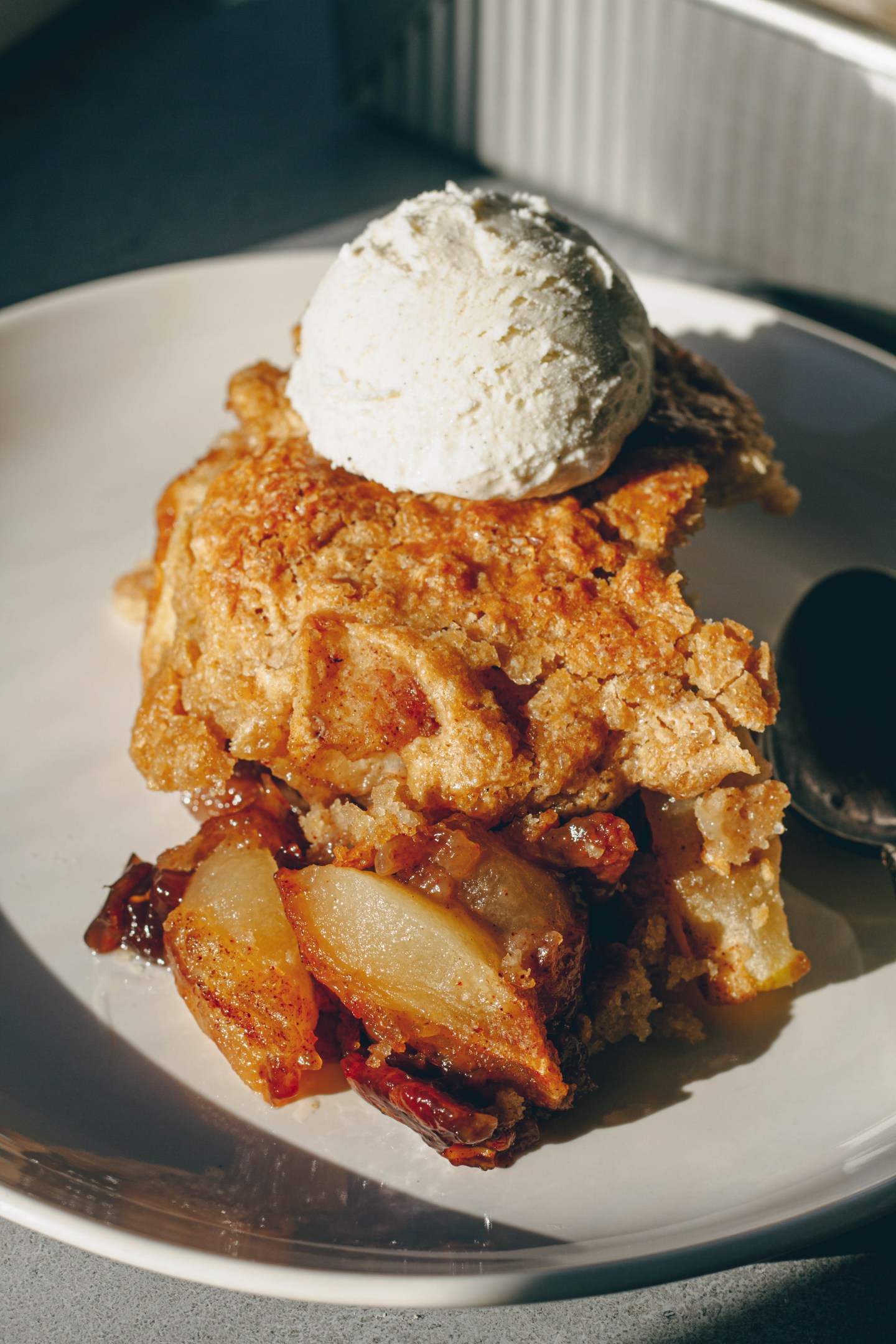 Apple and Pecan Cobbler