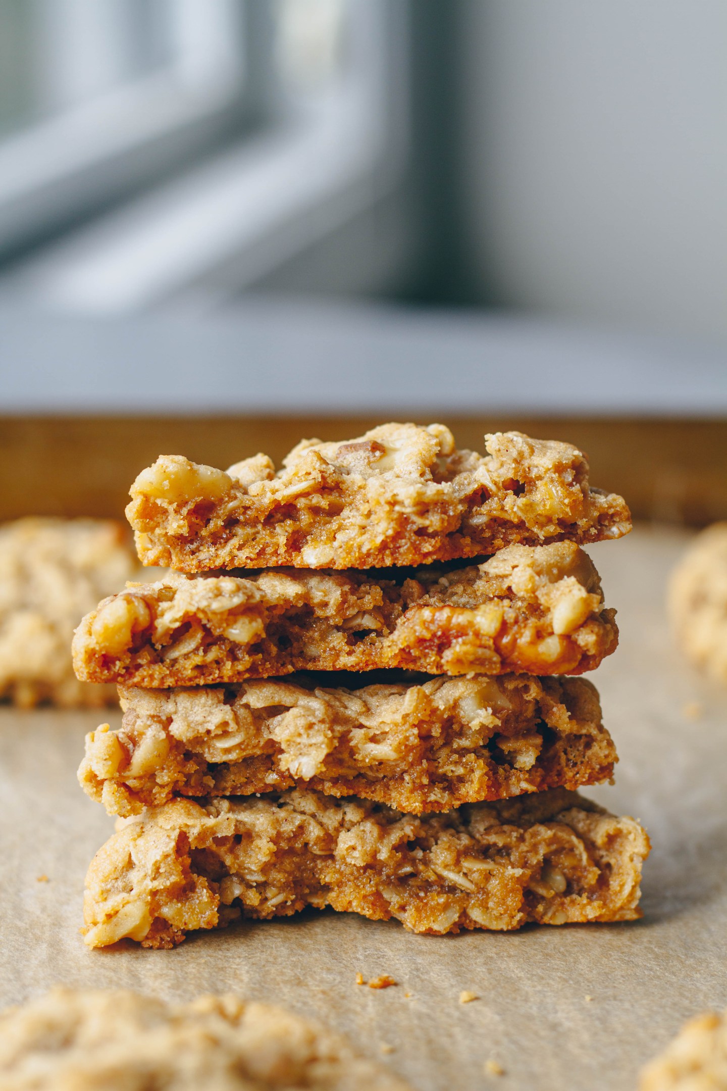 Chewy Peanut Butter Oatmeal Cookies