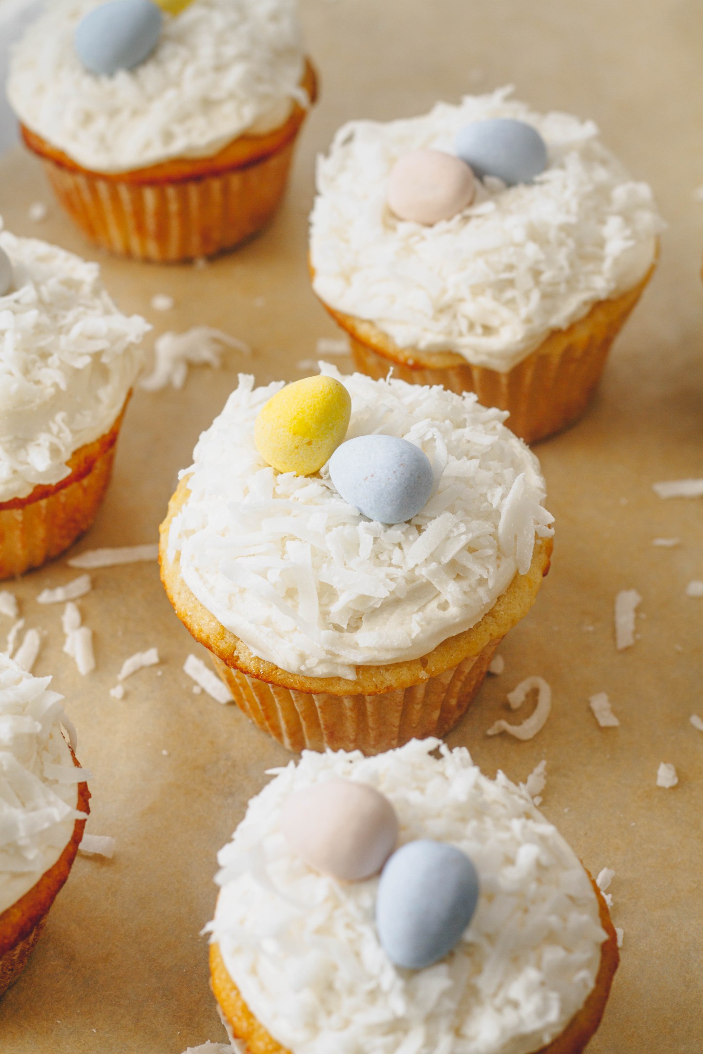 Easter Coconut Cupcakes