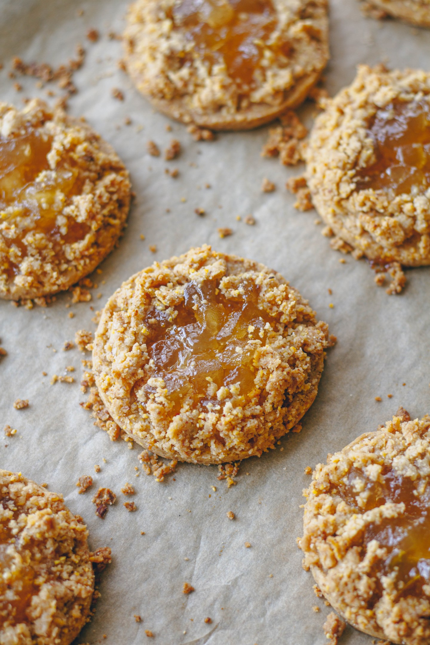Mini Apple Jam Almond Tarts