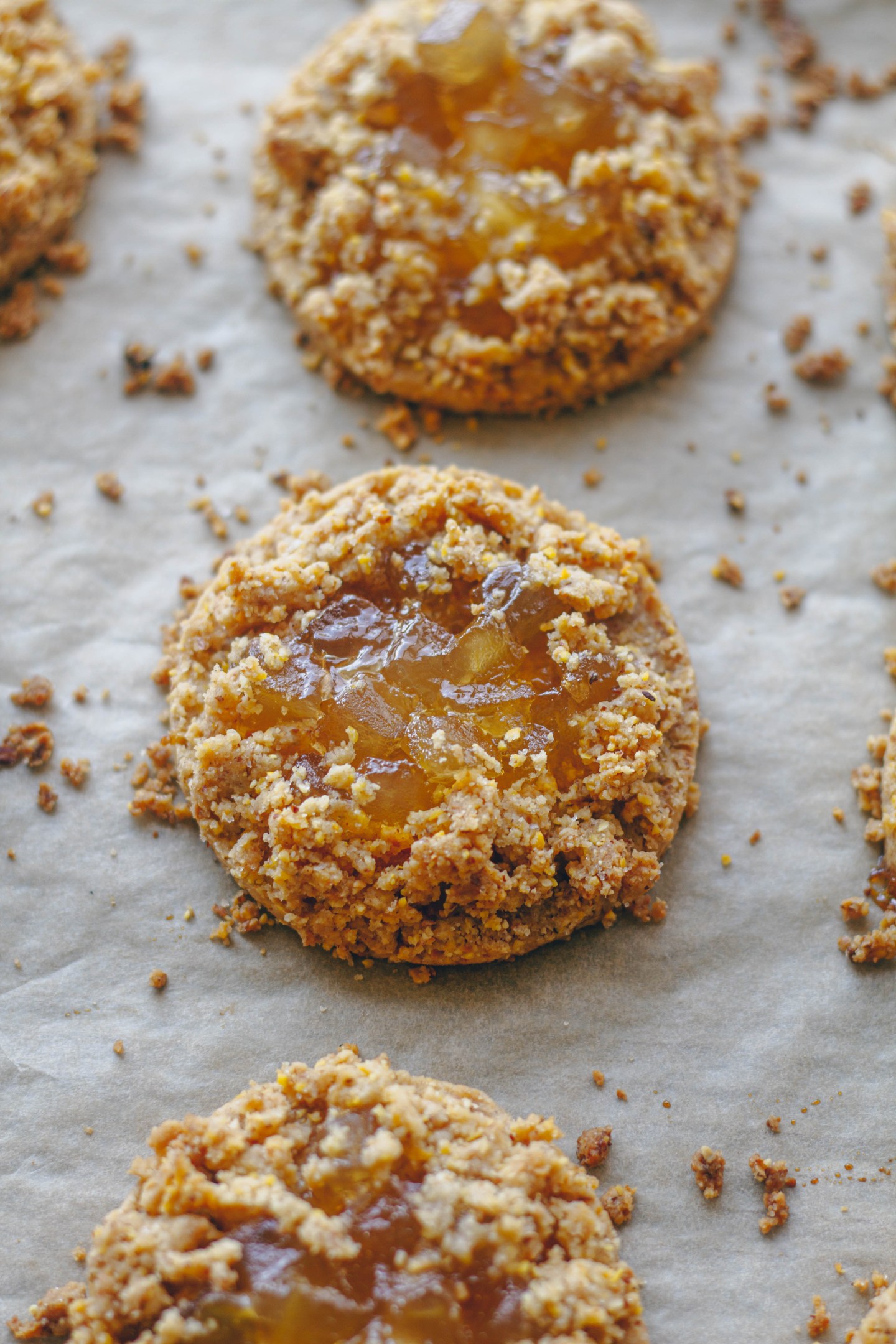 Mini Apple Jam Almond Tarts