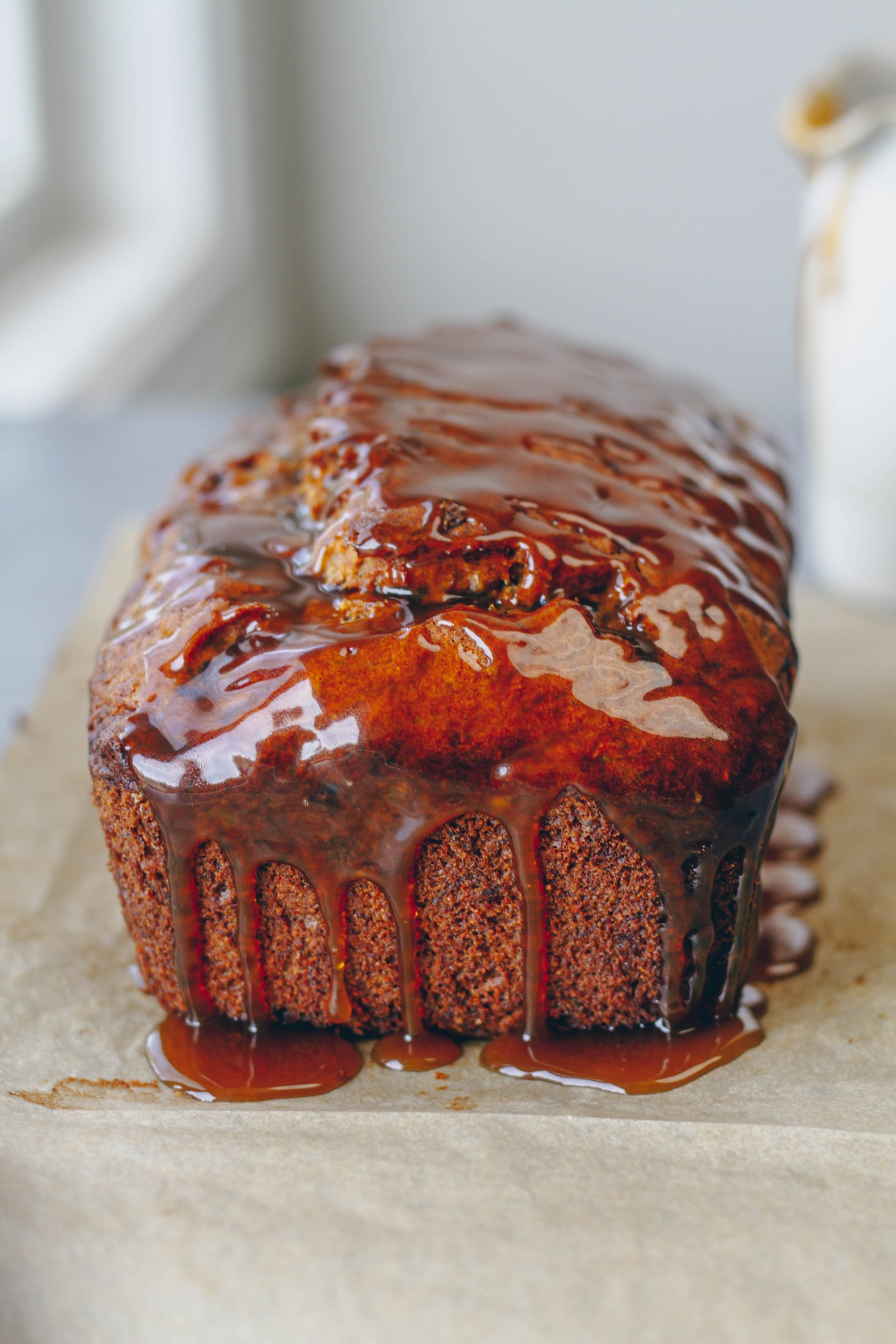 Sticky Toffee Walnut Banana Bread
