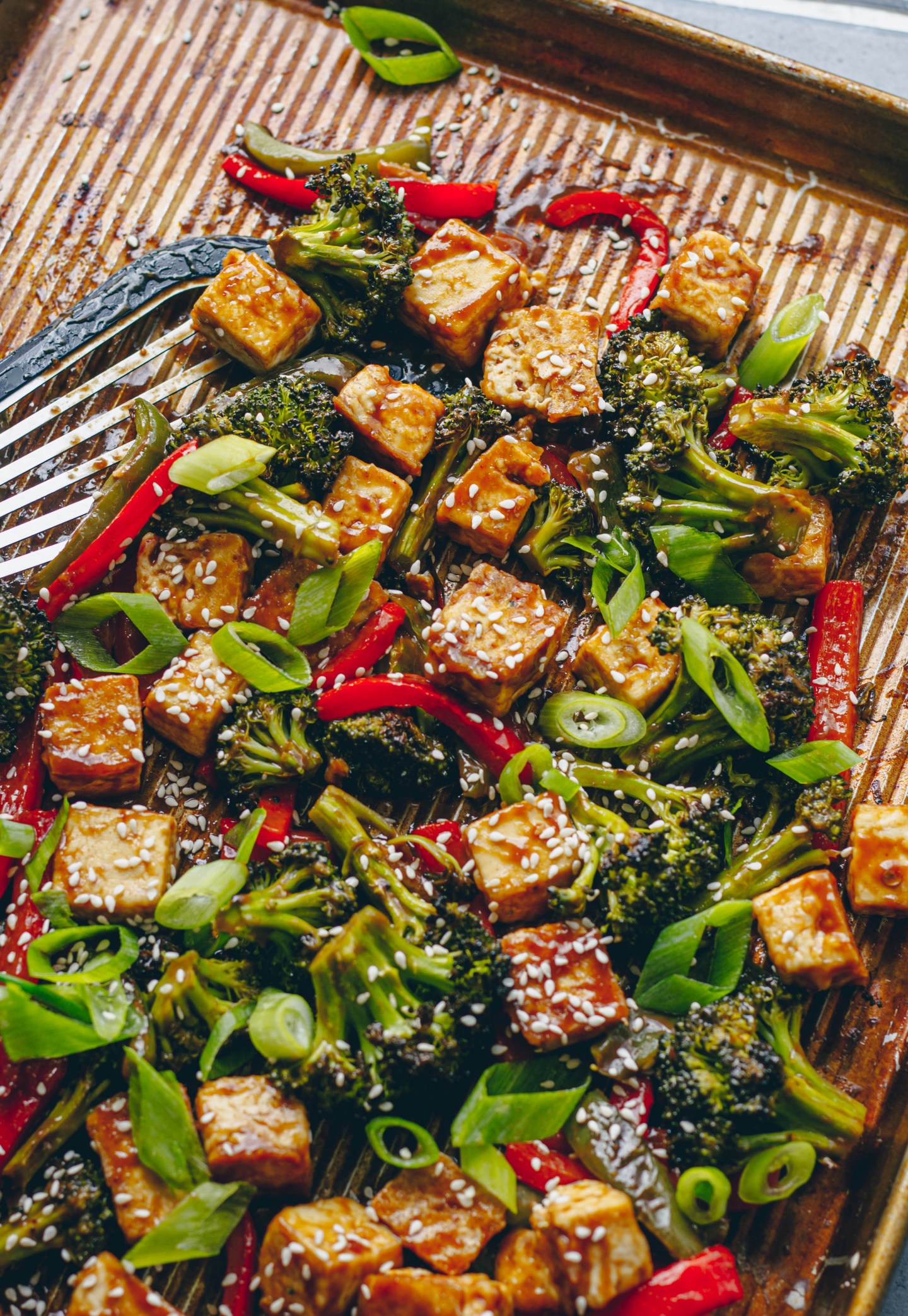 Sheet Pan Teriyaki Tofu