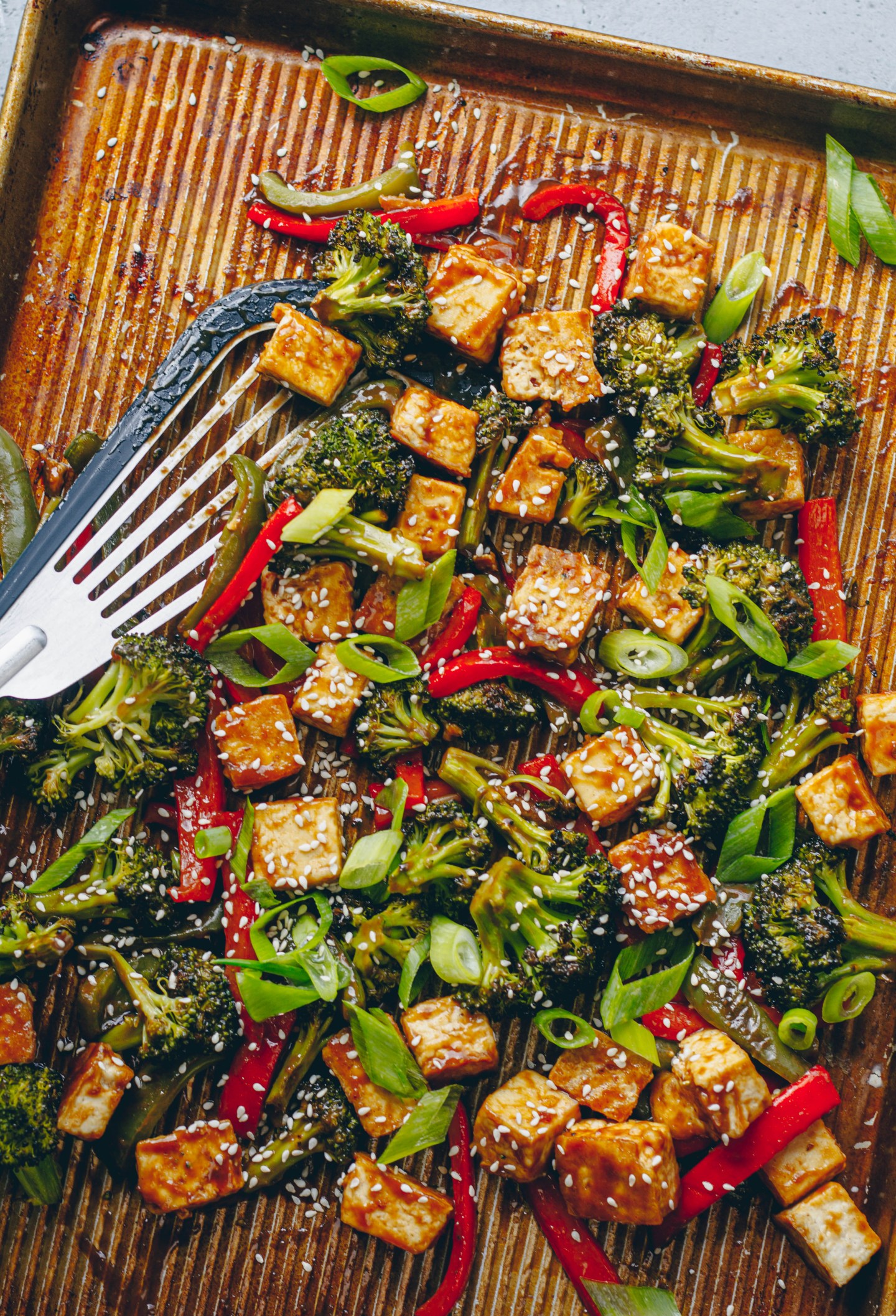 Sheet Pan Teriyaki Tofu
