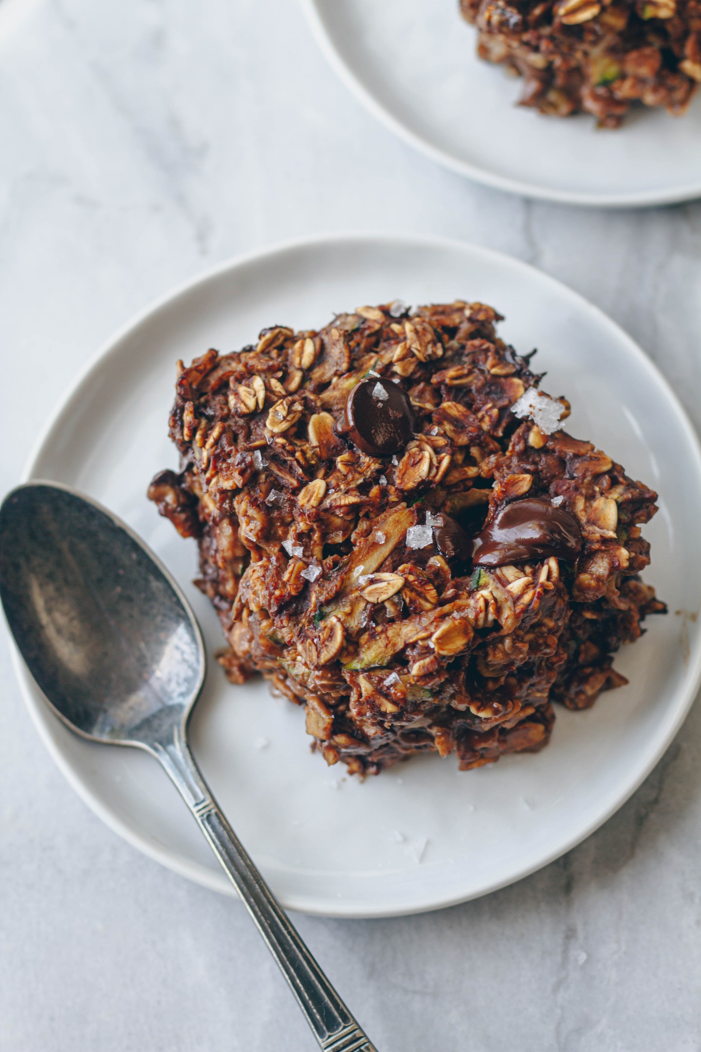 Chocolate Zucchini Protein Baked Oatmeal
