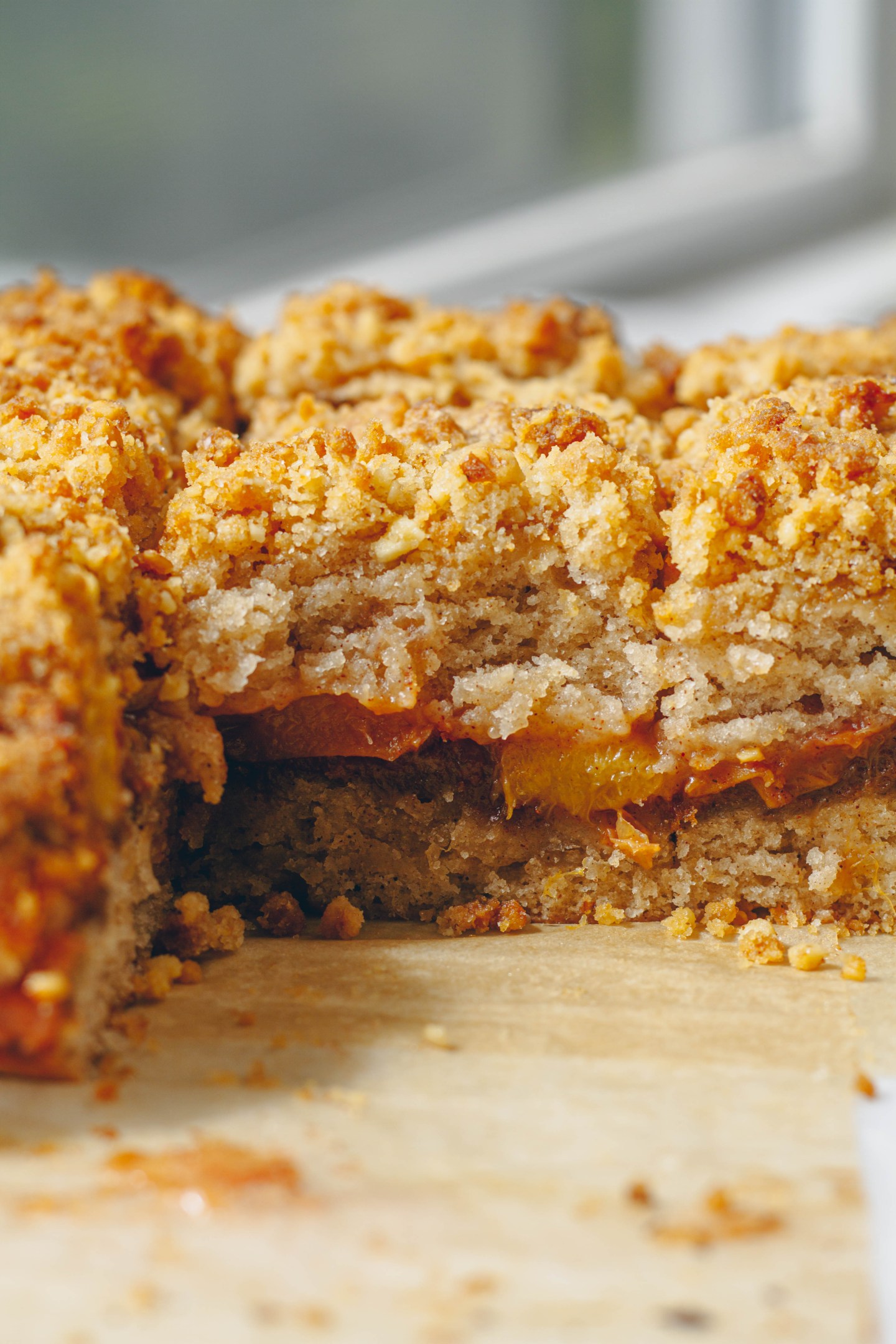 Vegan Peach Coffee Cake
