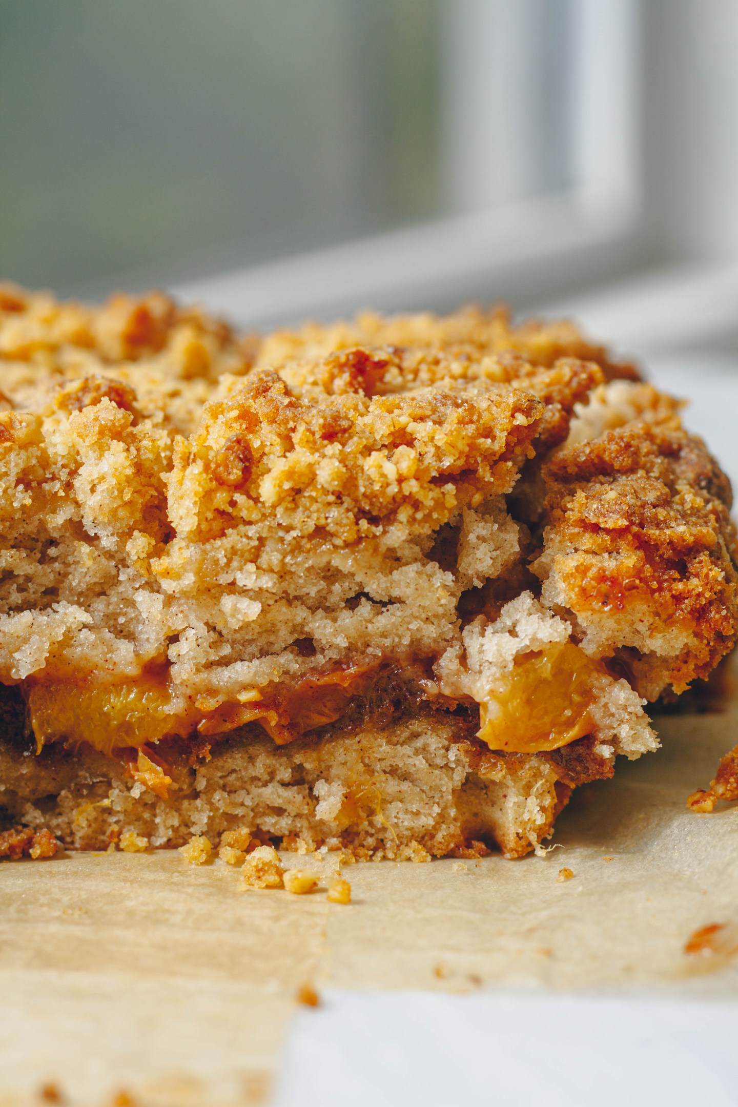 Vegan Peach Coffee Cake