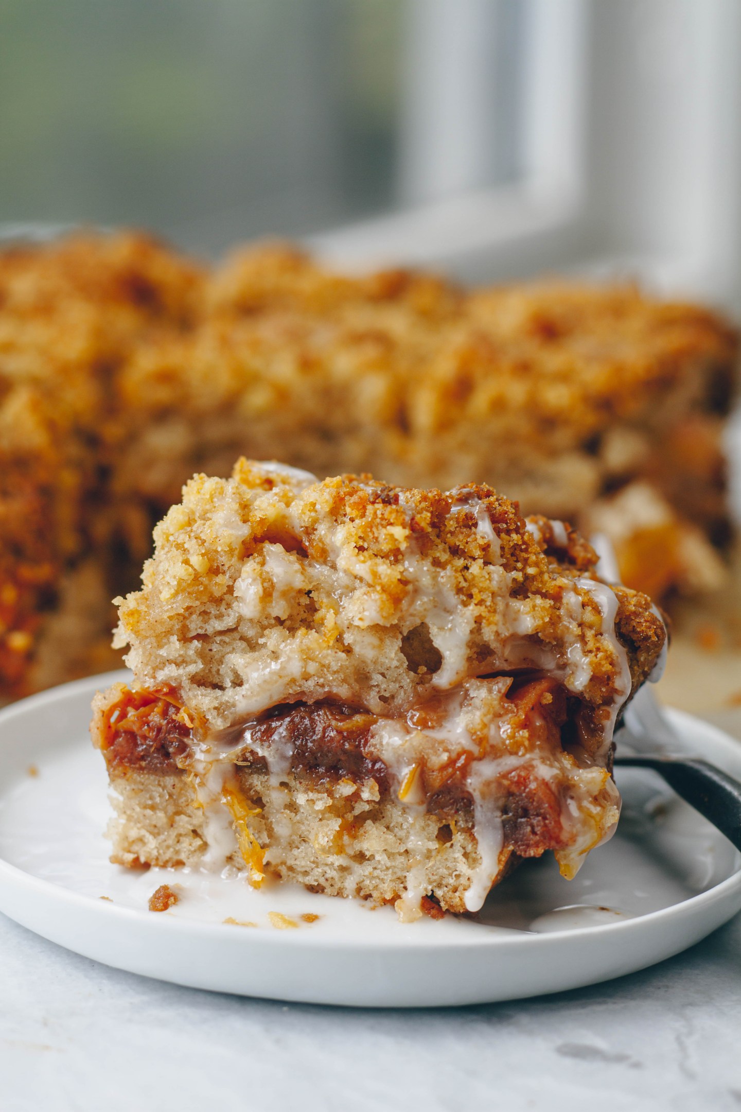 Vegan Peach Coffee Cake