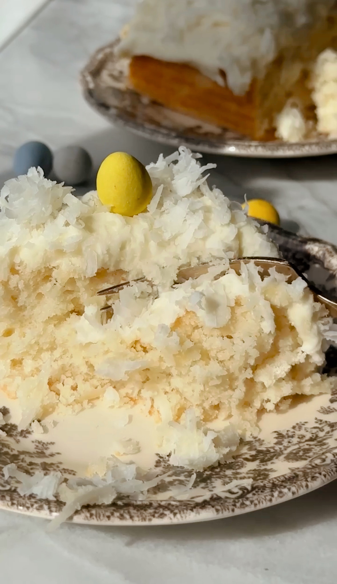 Fluffy Easter Coconut Cake
