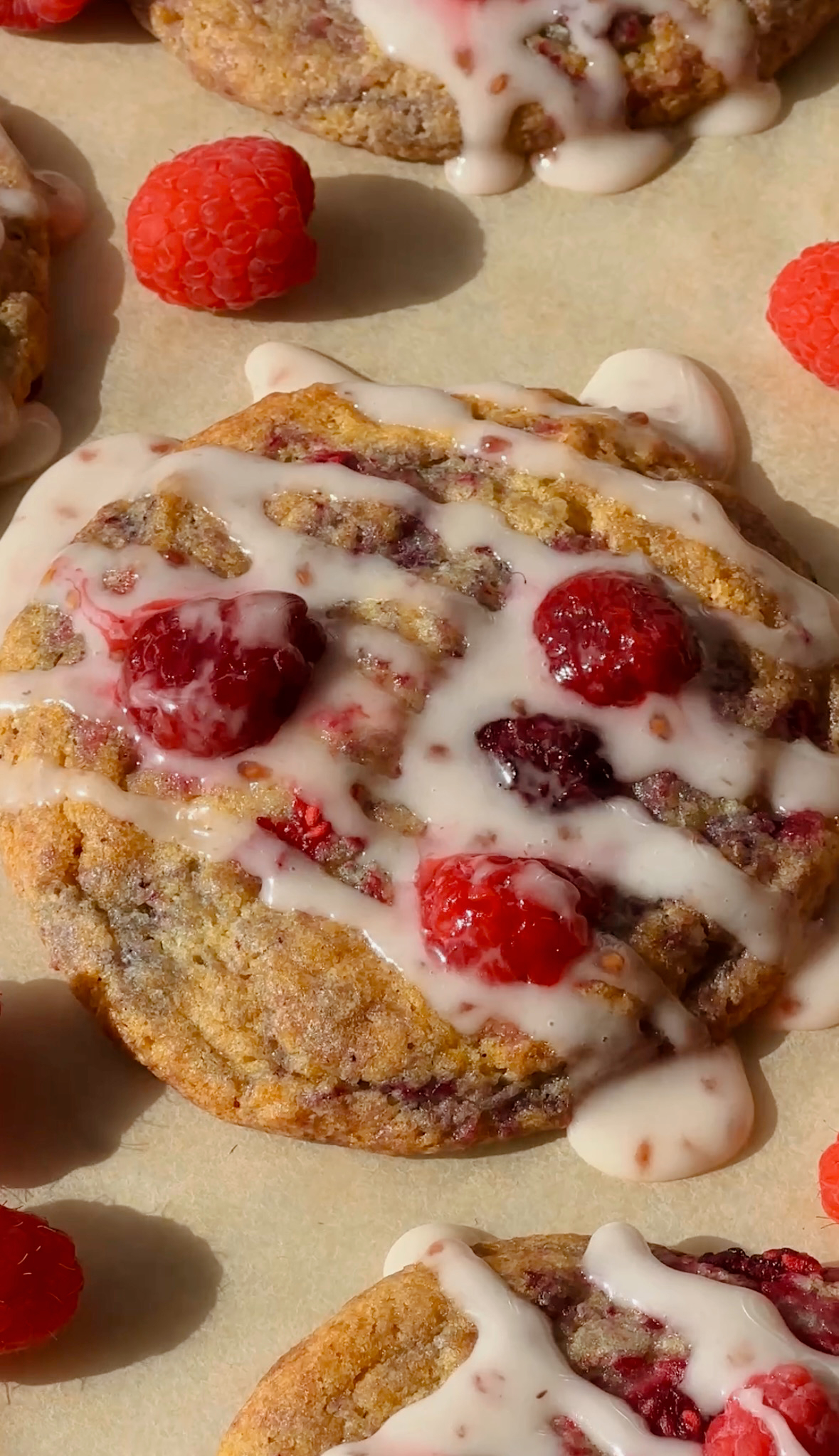 Lemon Raspberry Cheesecake Cookies