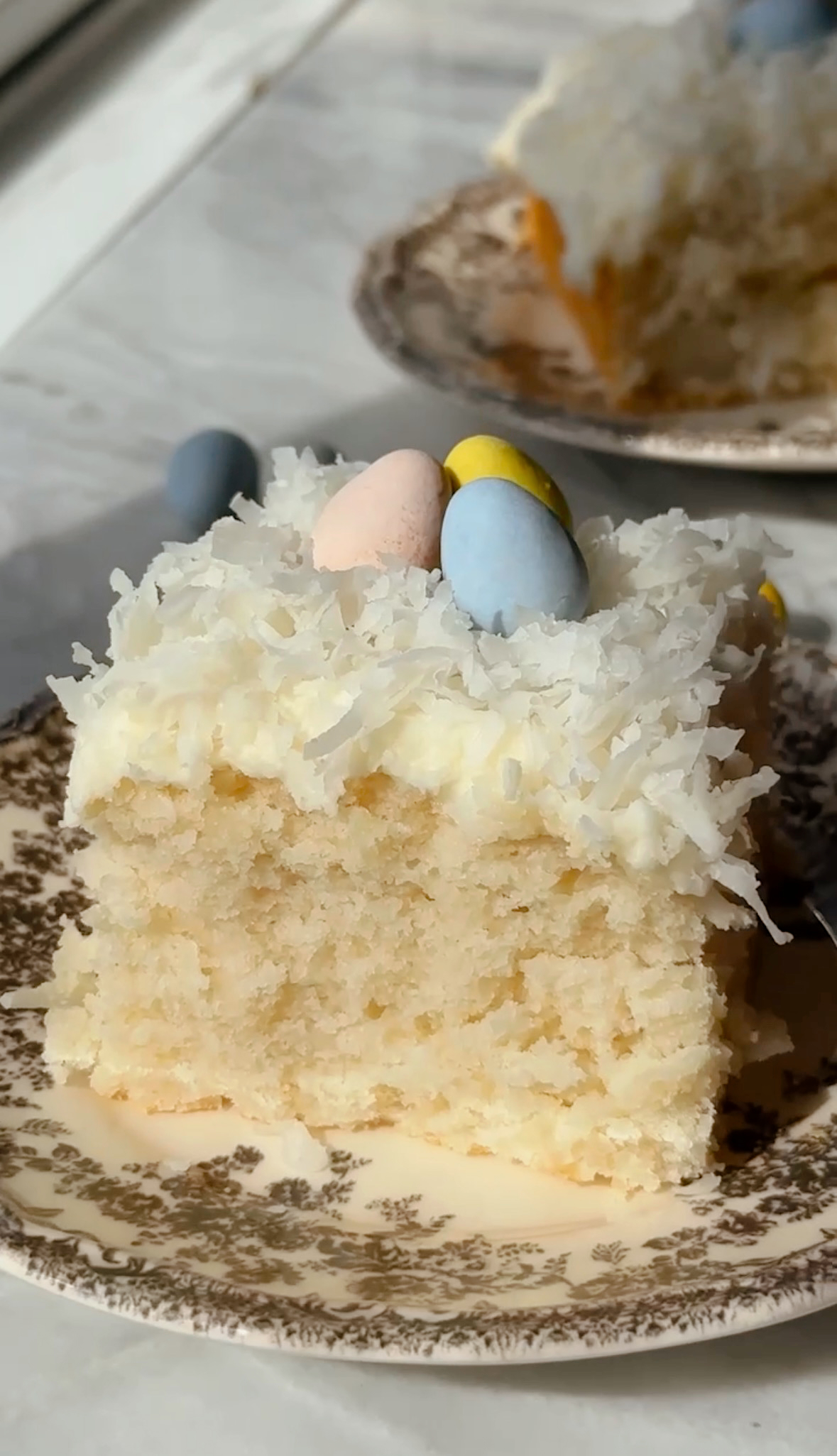 Fluffy Easter Coconut Cake