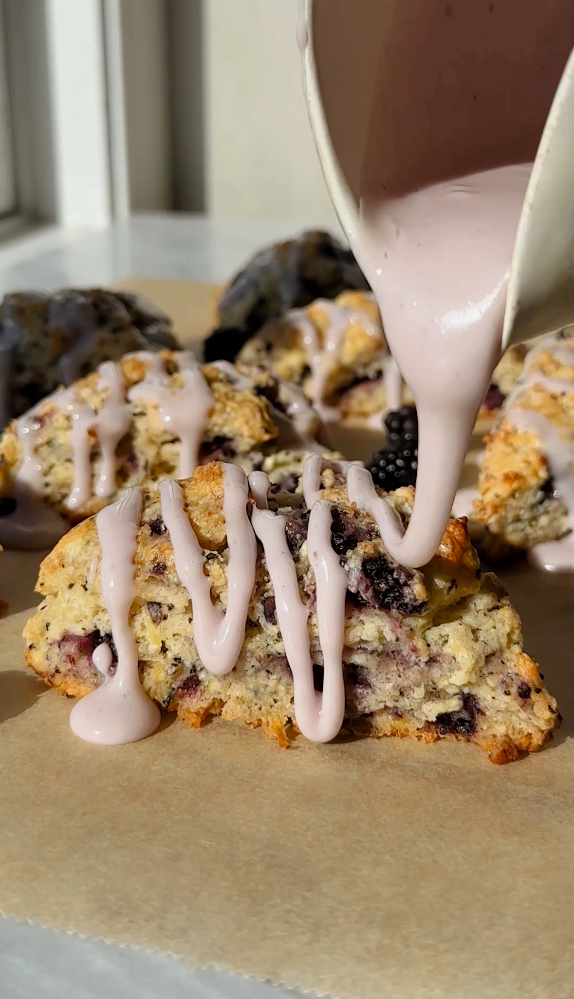 Lemon Blackberry Earl Grey Scones