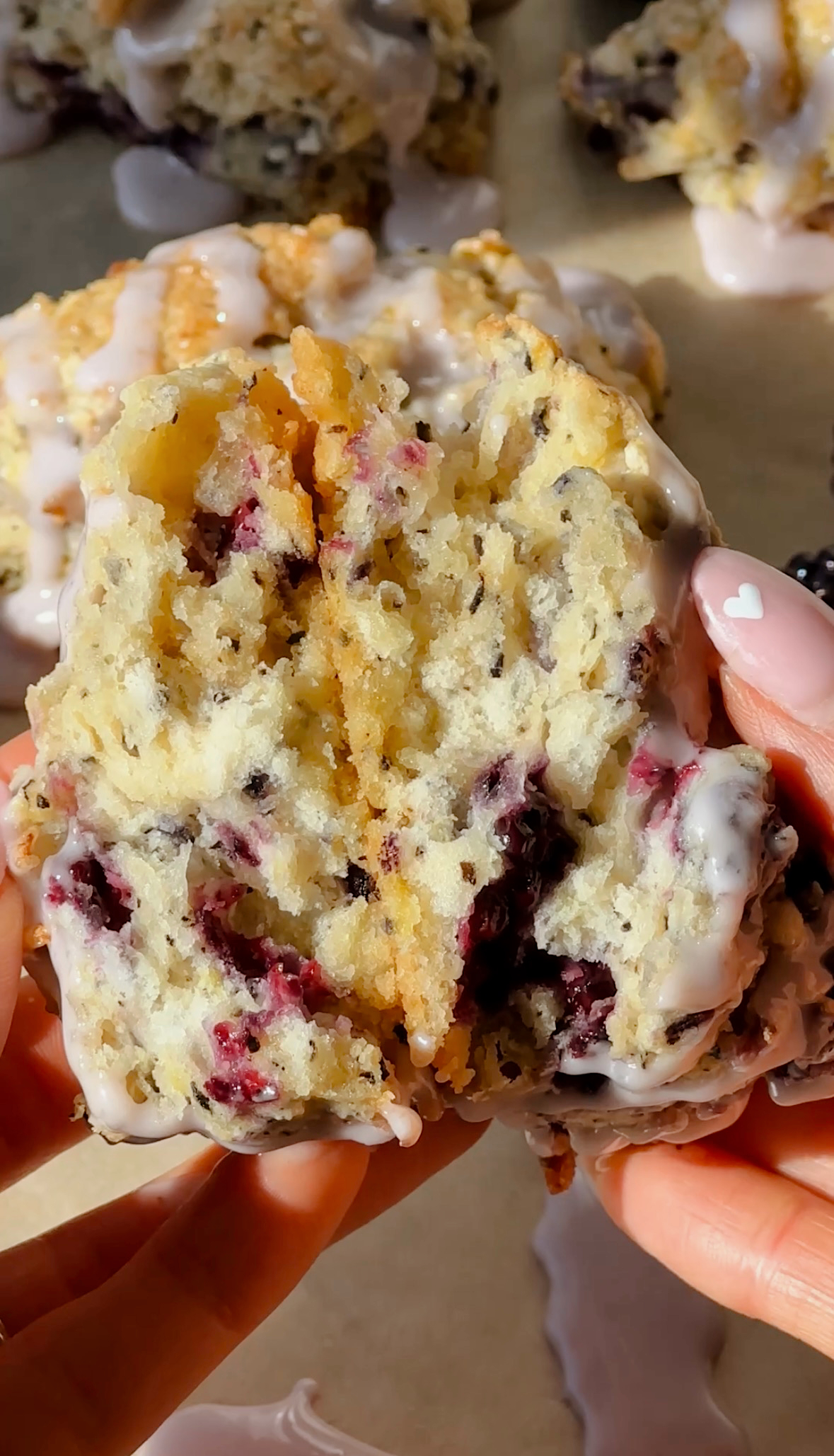 Lemon Blackberry Earl Grey Scones