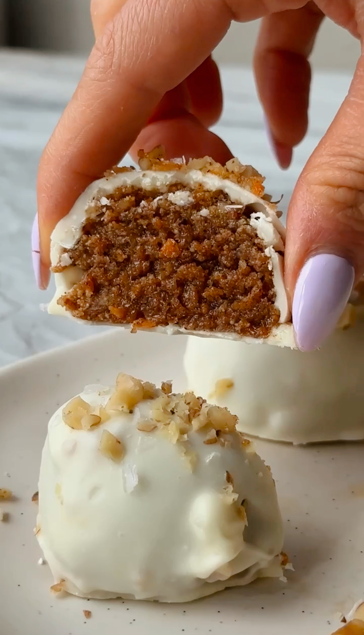 Carrot Cake Protein Truffles