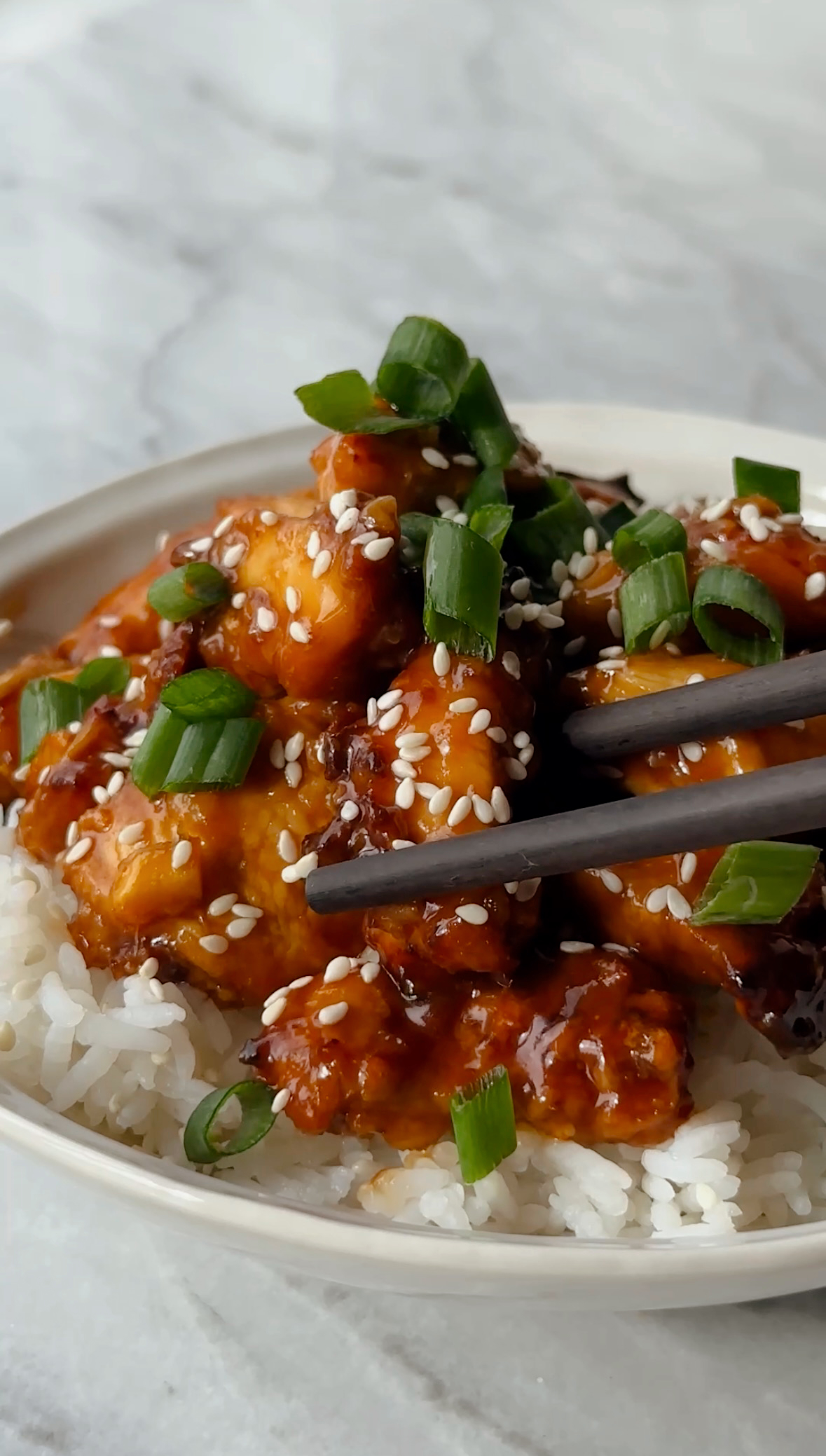 Healthier Air Fried Orange Chicken