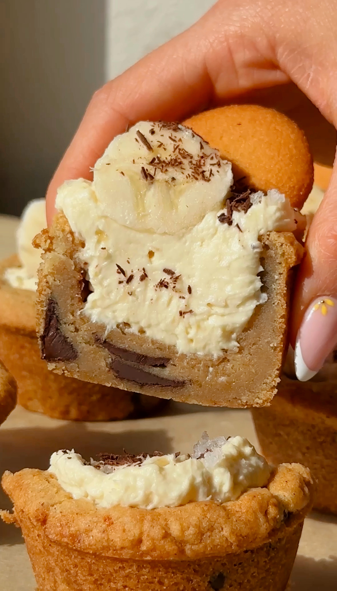 Banana Cream Pie Cookie Cups