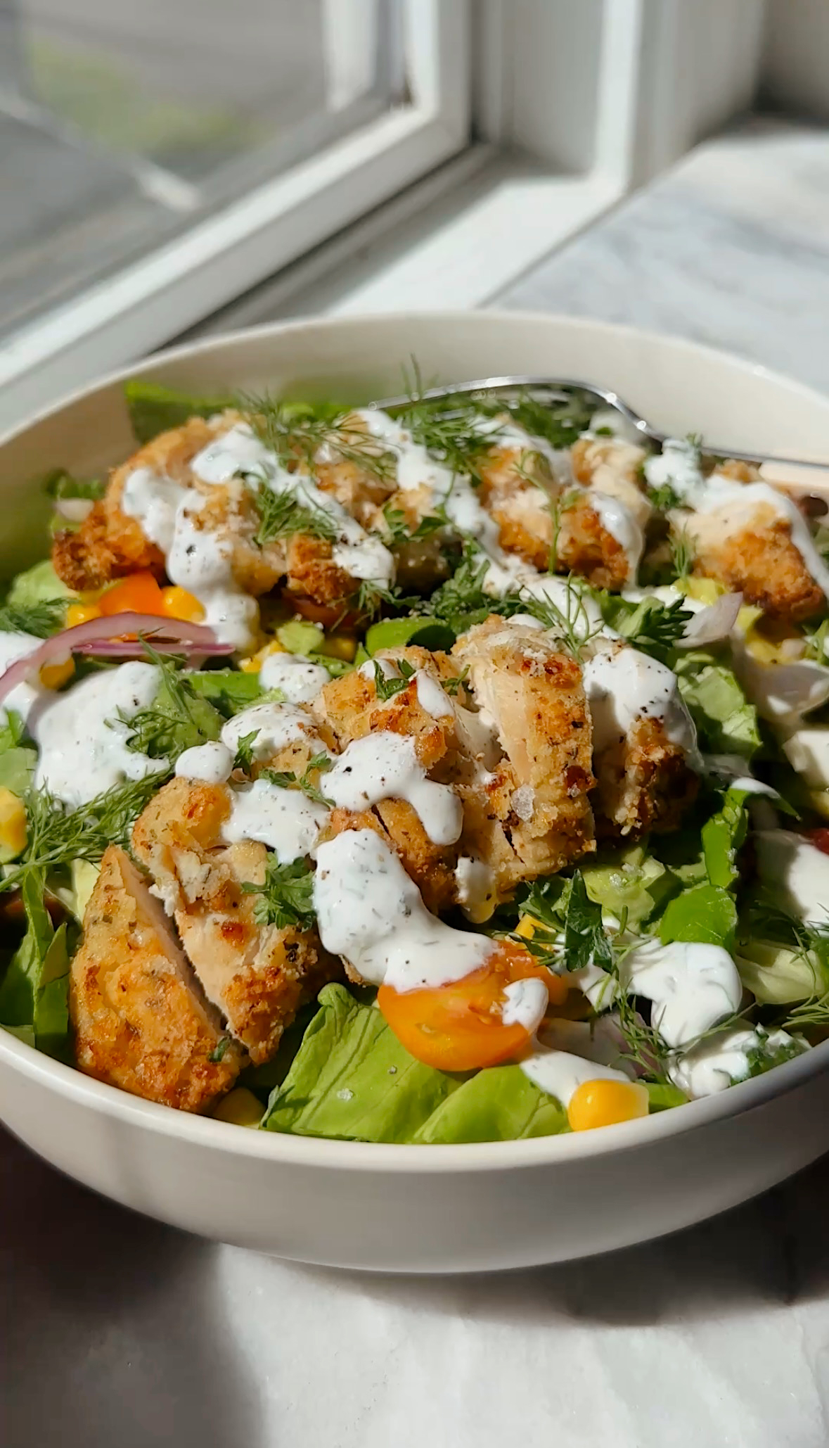 High Protein Ranch Chicken Salad