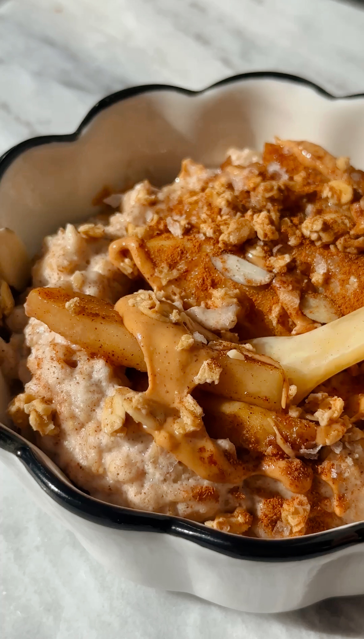 Peach Crisp Protein Oatmeal