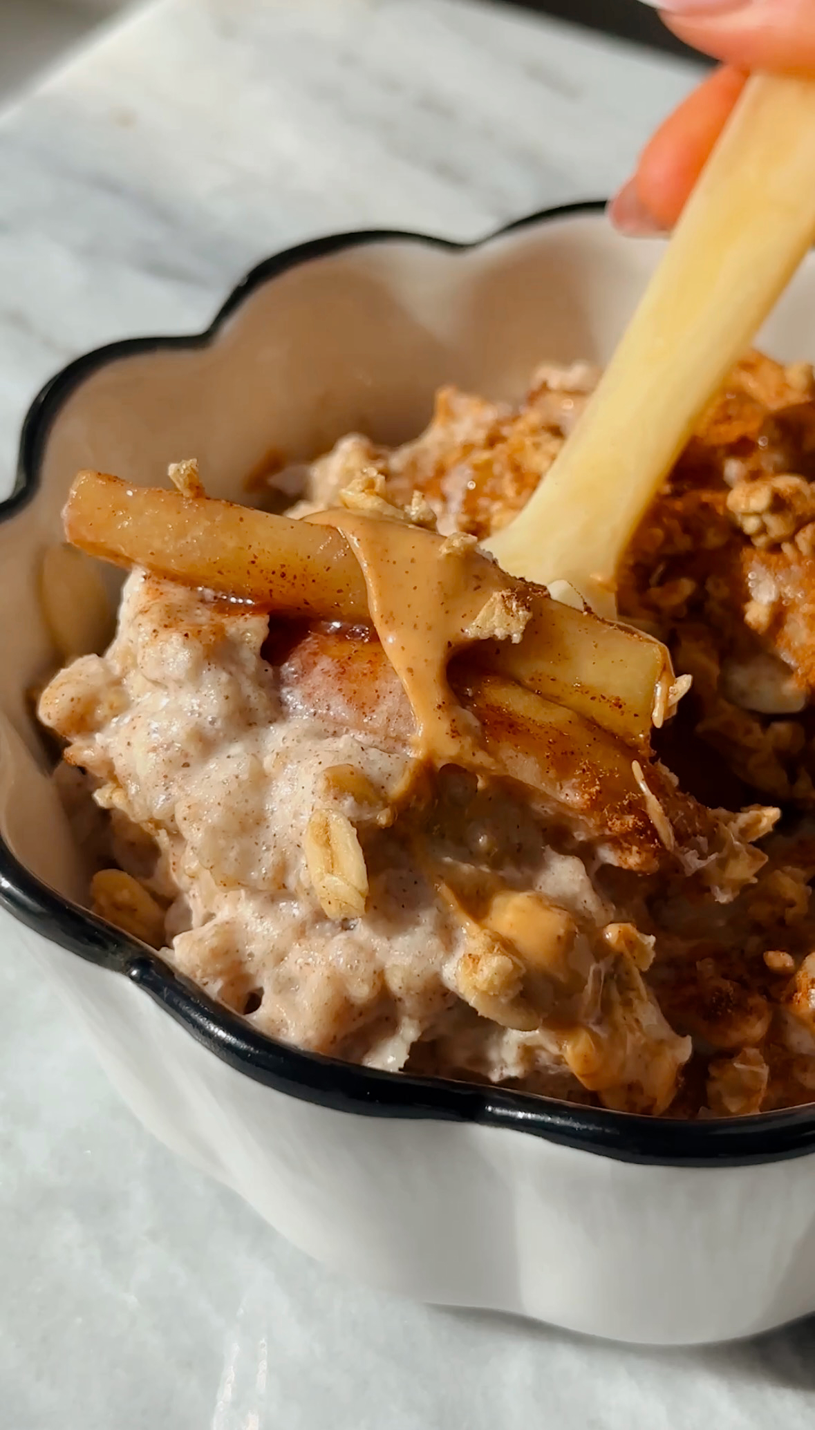 Peach Crisp Protein Oatmeal