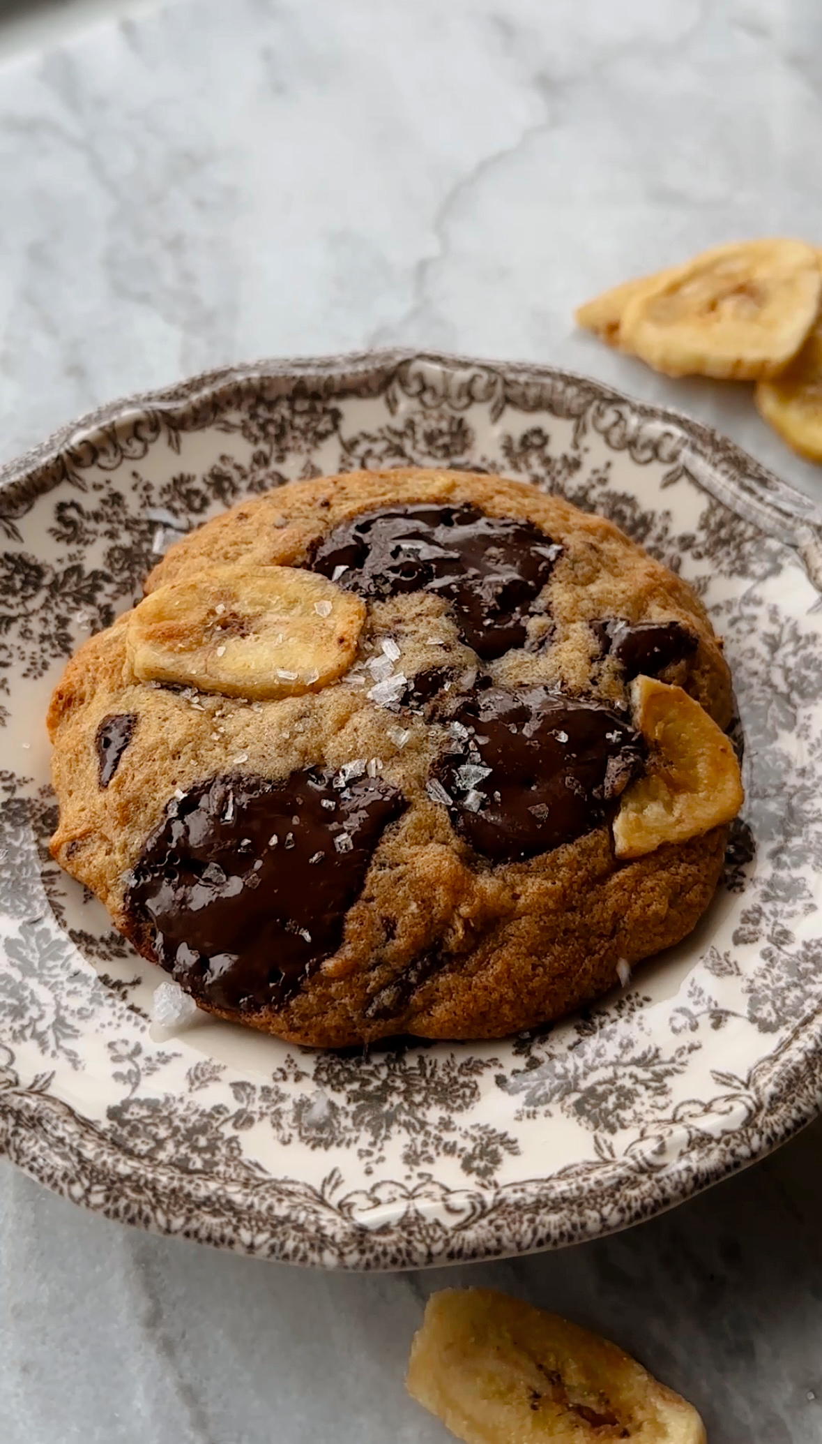 Single-Serving Dark Chocolate Chunk Banana Bread Cookies