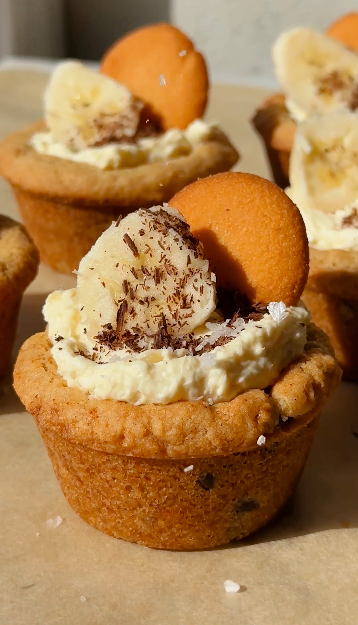 Banana Cream Pie Cookie Cups