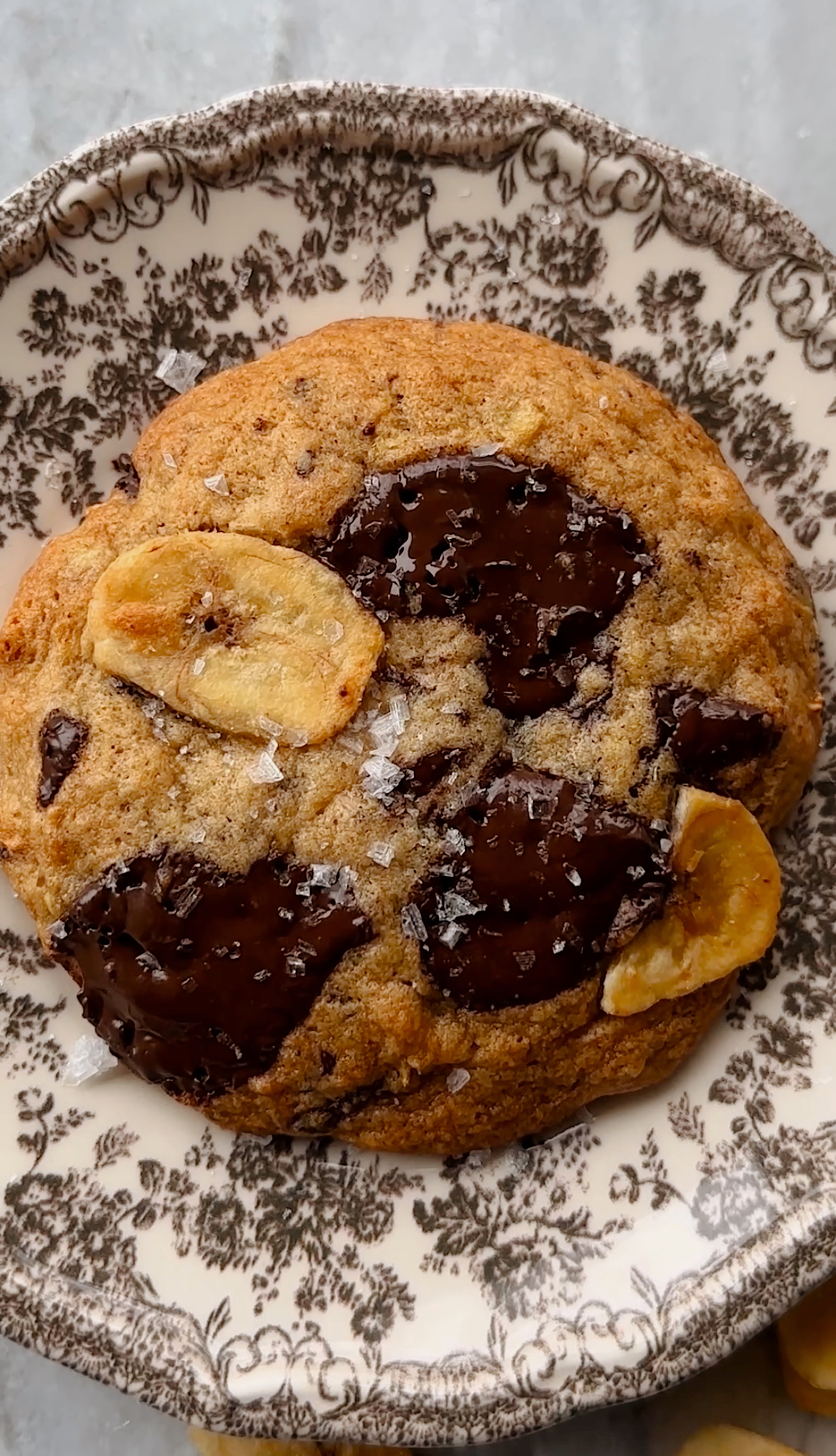 Single-Serving Dark Chocolate Chunk Banana Bread Cookies