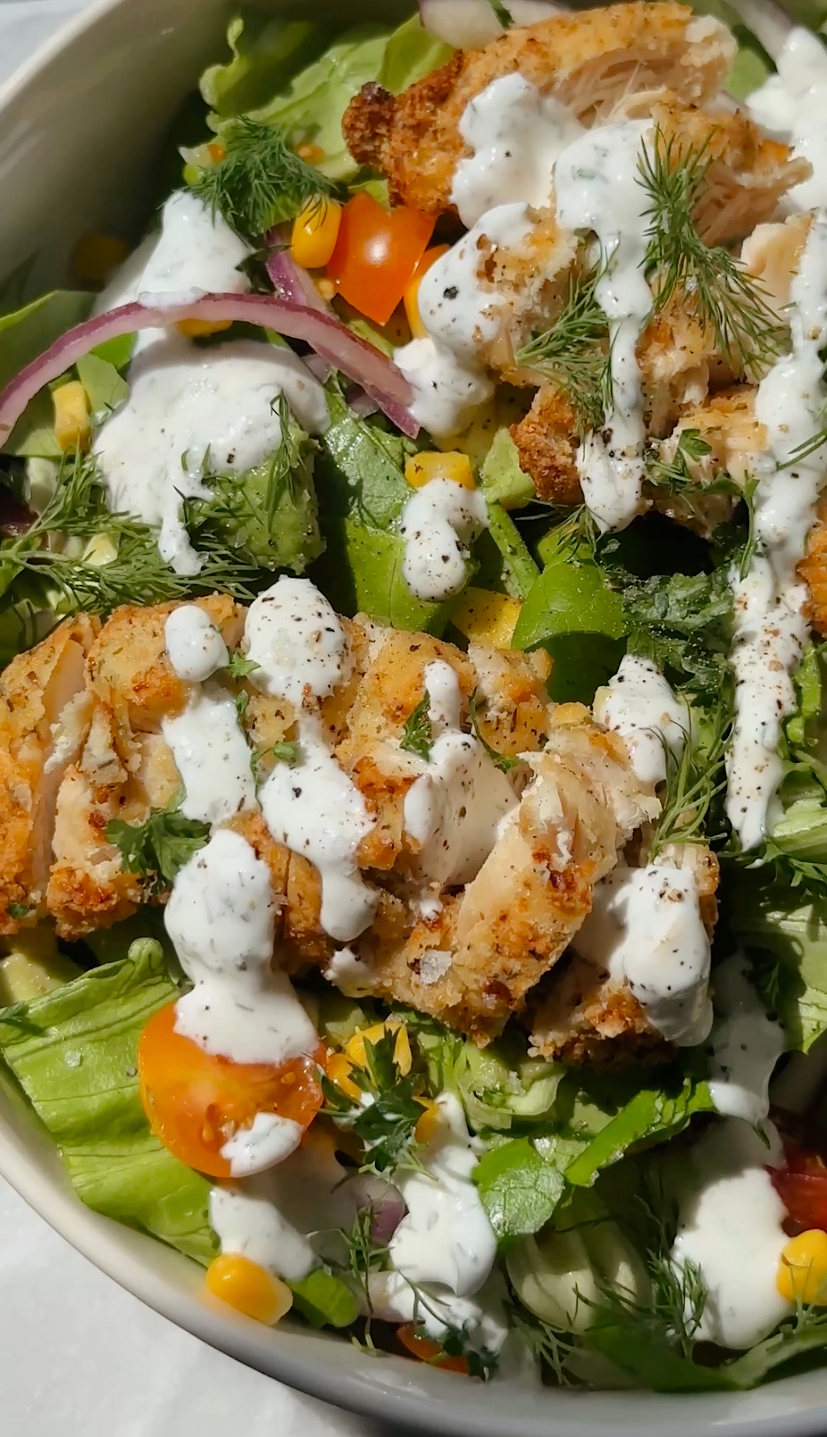 High Protein Ranch Chicken Salad