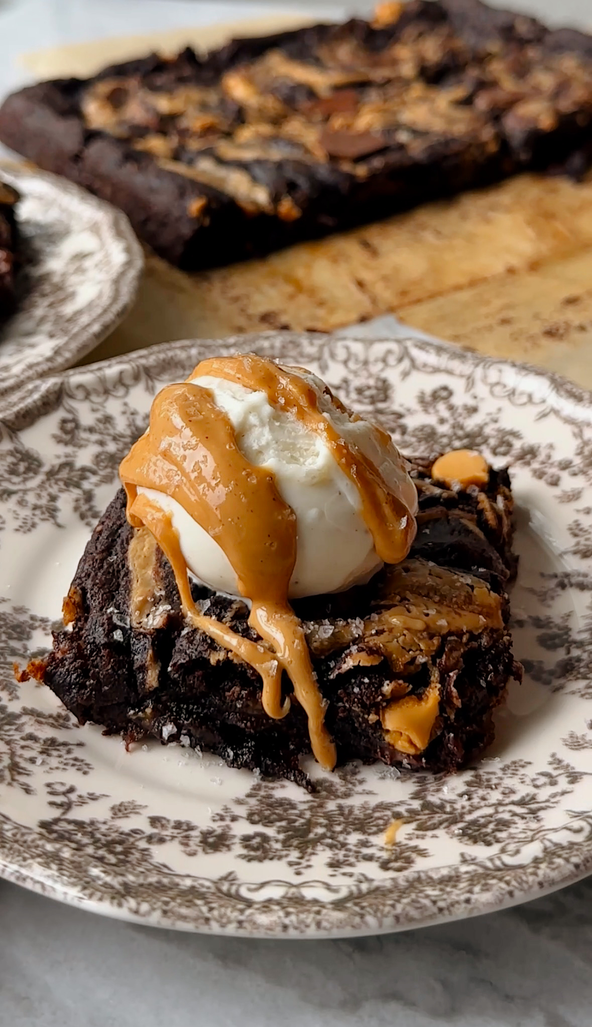 Peanut Butter Swirl Banana Bread Brownies