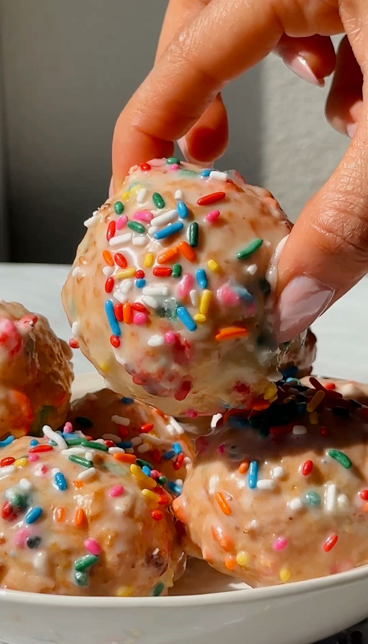 Funfetti Cottage Cheese Donut Holes