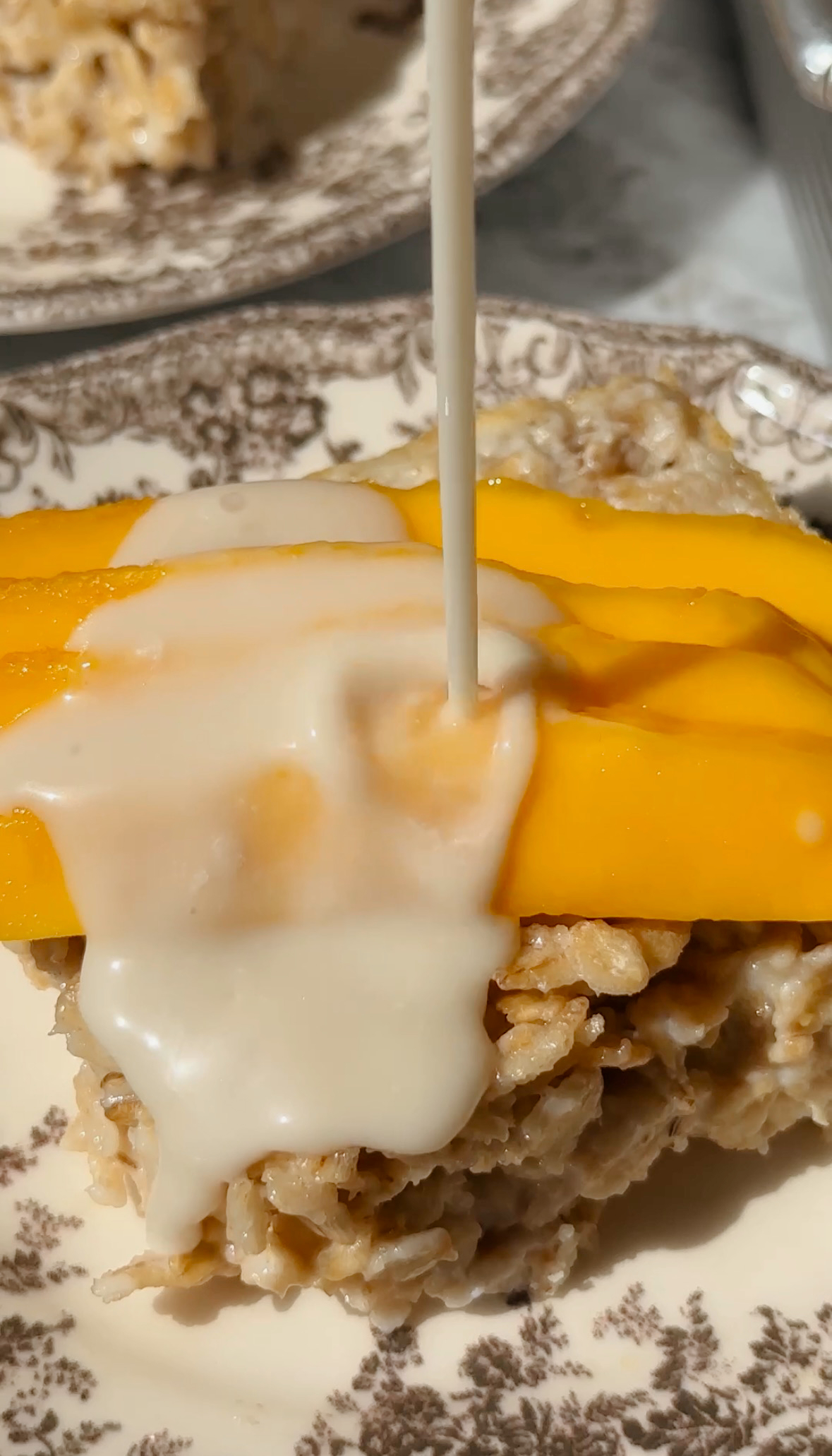 Mango Sticky Rice Baked Oatmeal
