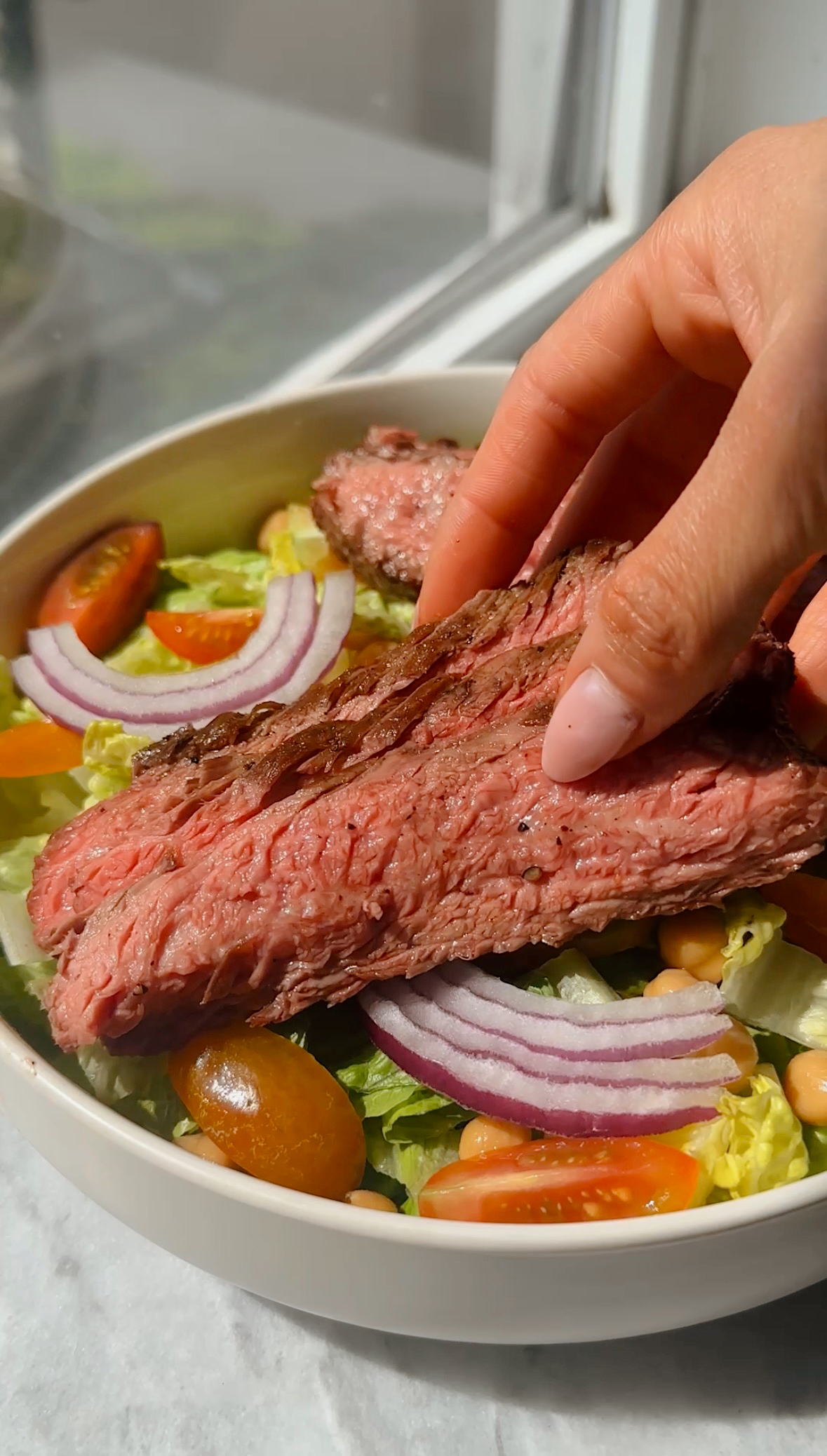 Green Goddess Steak Salad