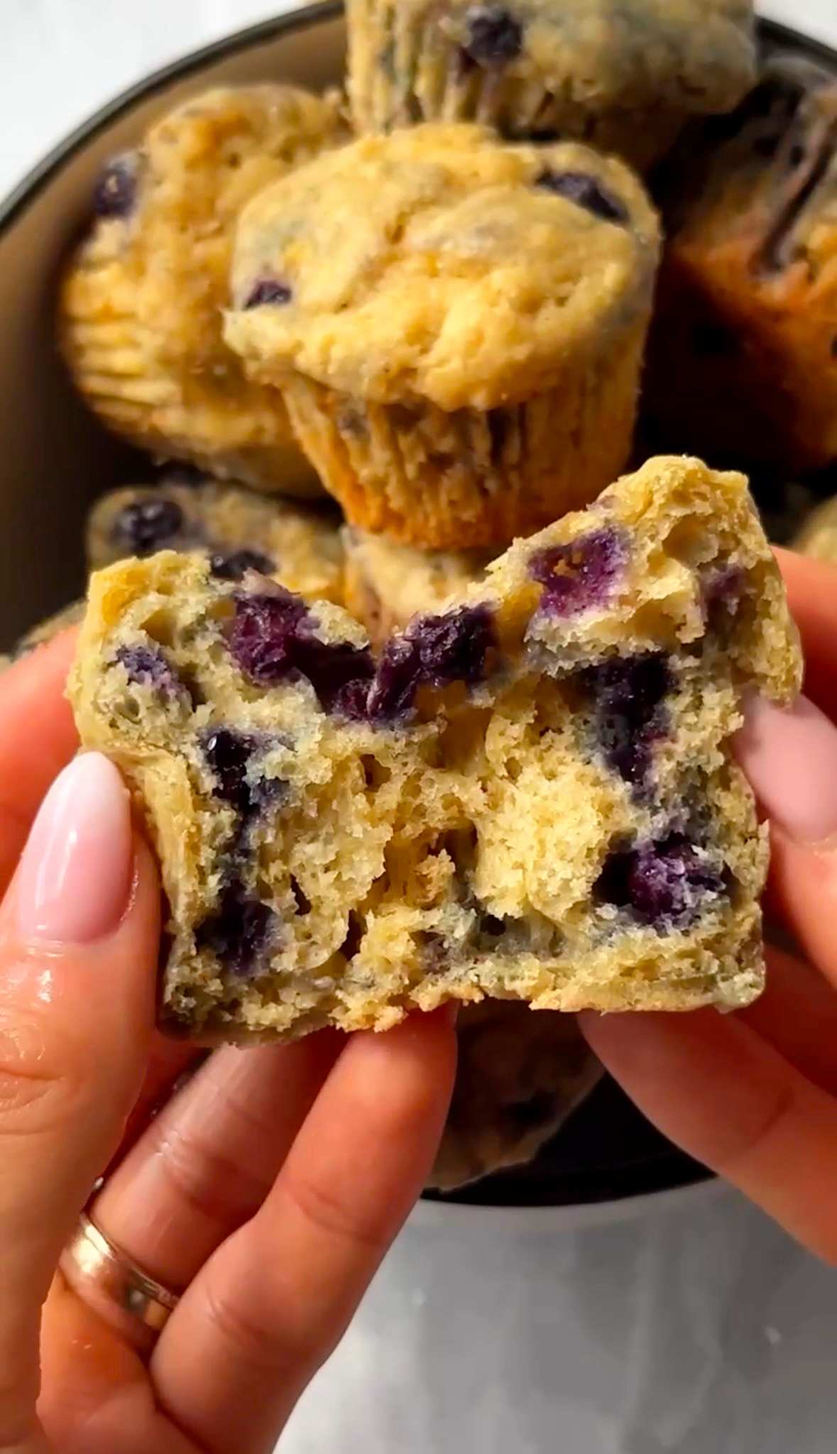 Healthier Copycat Little Bites Blueberry Muffins